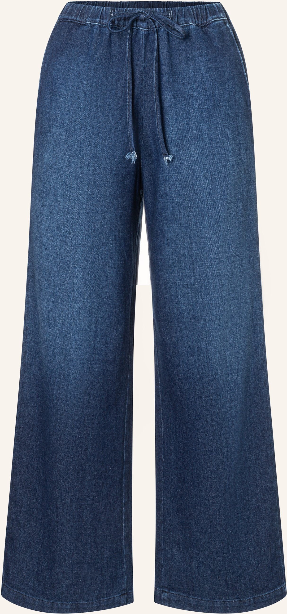 The.Nim Standard Hose Woman String Pant 3/1 Loose Weave blau