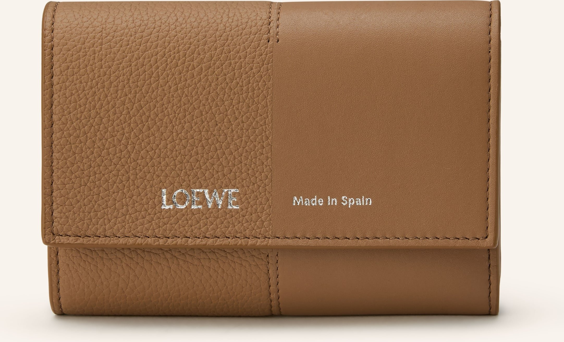 Loewe Geldbörse Duet Small Vertical braun