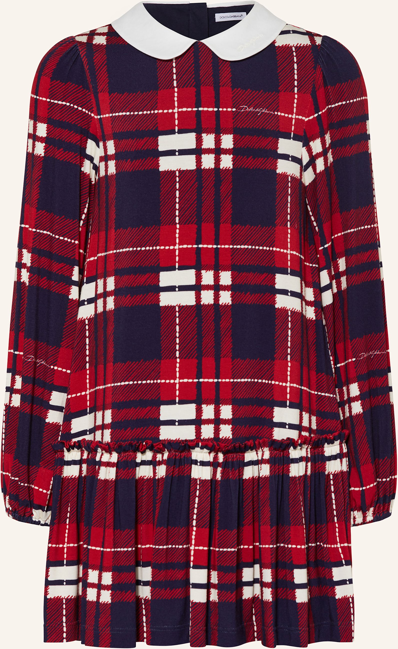 Thumbnail - Dolce & Gabbana Jerseykleid Mit Rüschen rot
