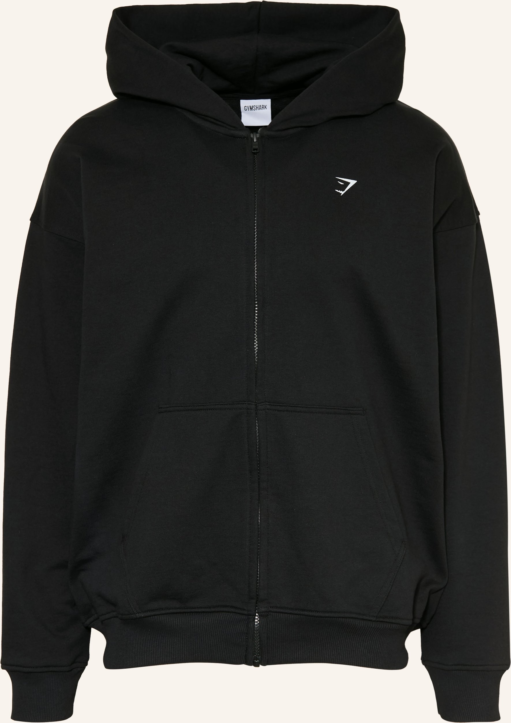 Gymshark Oversized-Sweatjacke Gfx Atlas schwarz