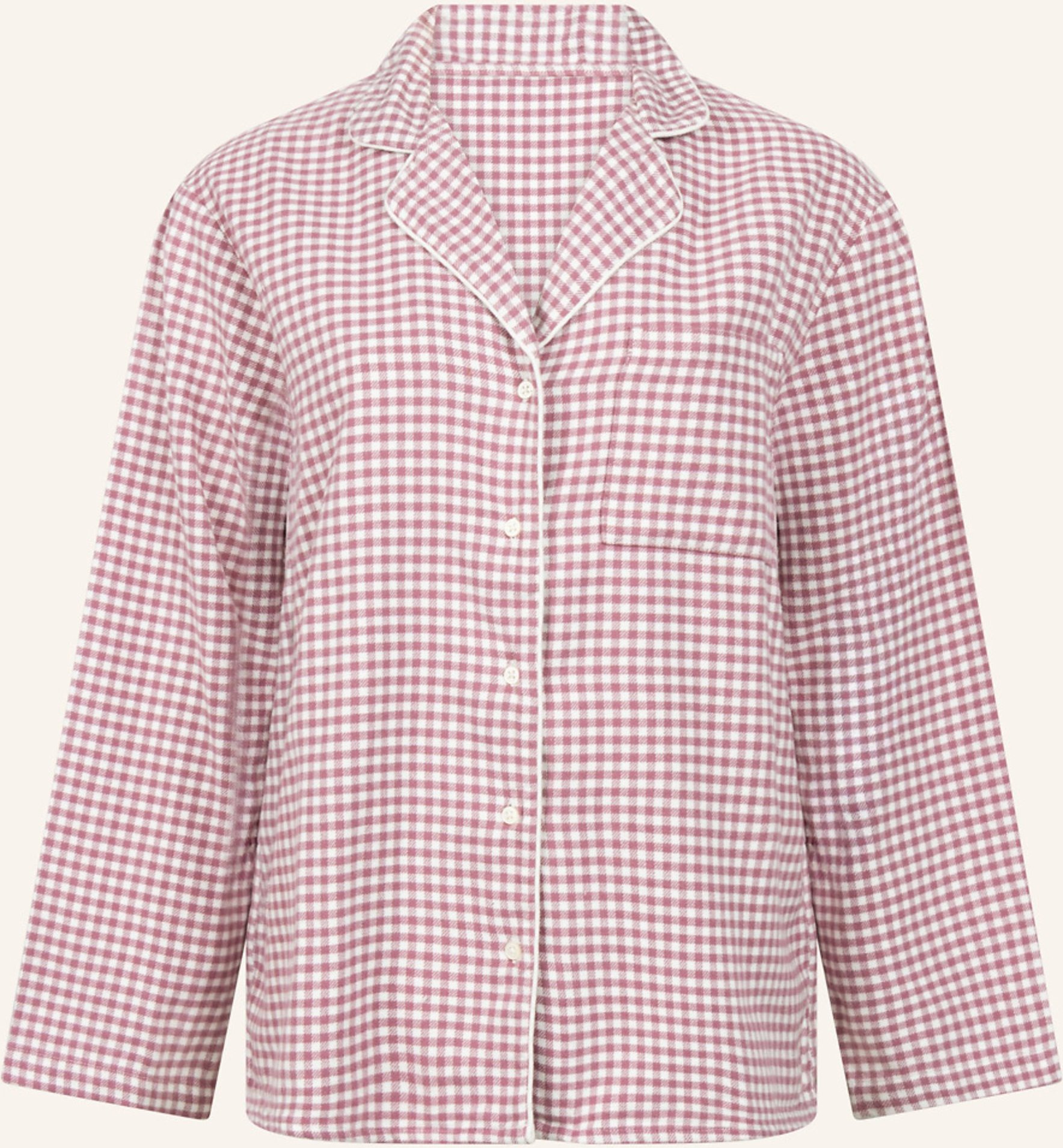 Thumbnail - Hunkemöller Pyjama-Jacke Flannel lila