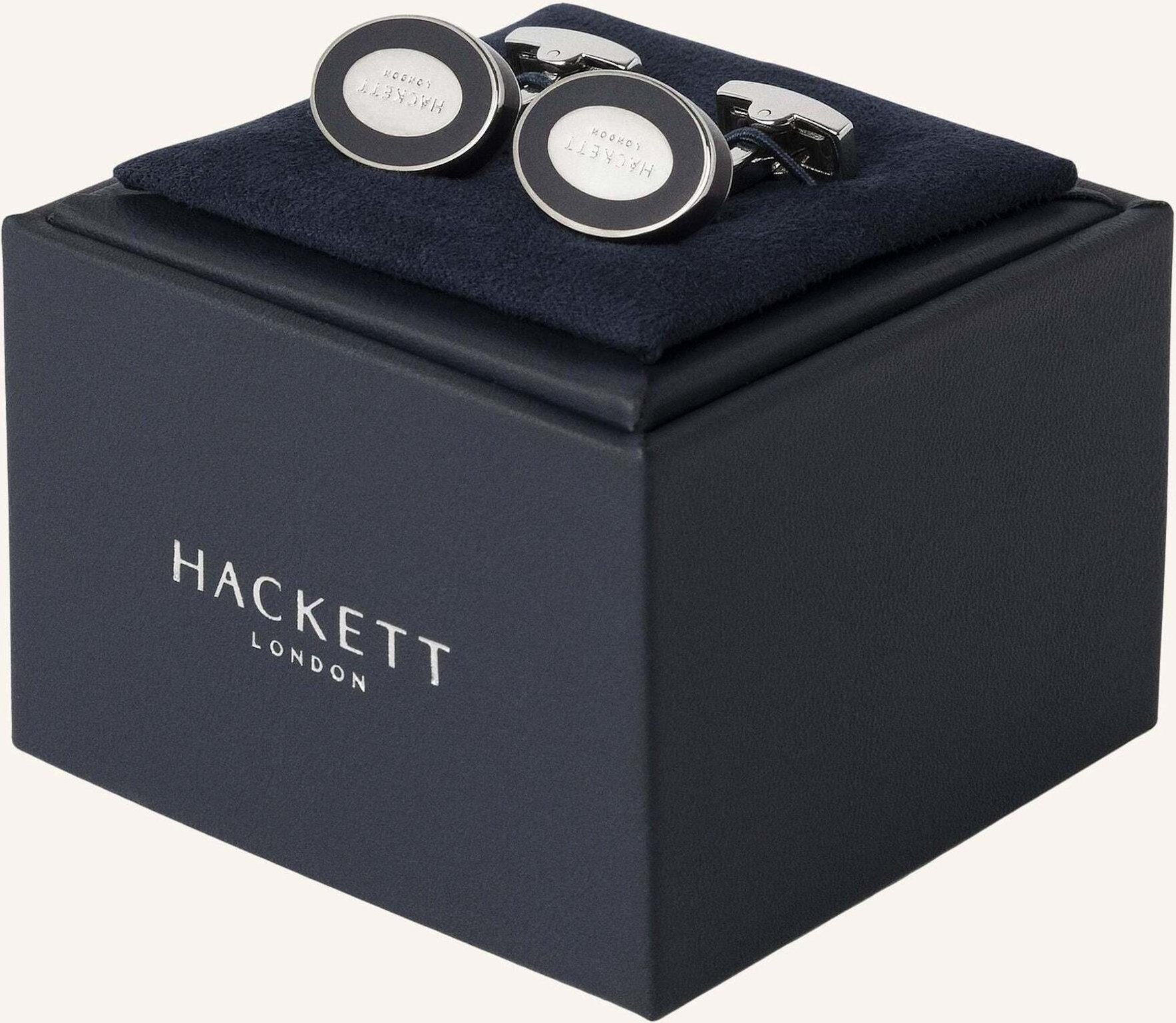 Hackett London Manschettenknöpfe Oval Cuff blau