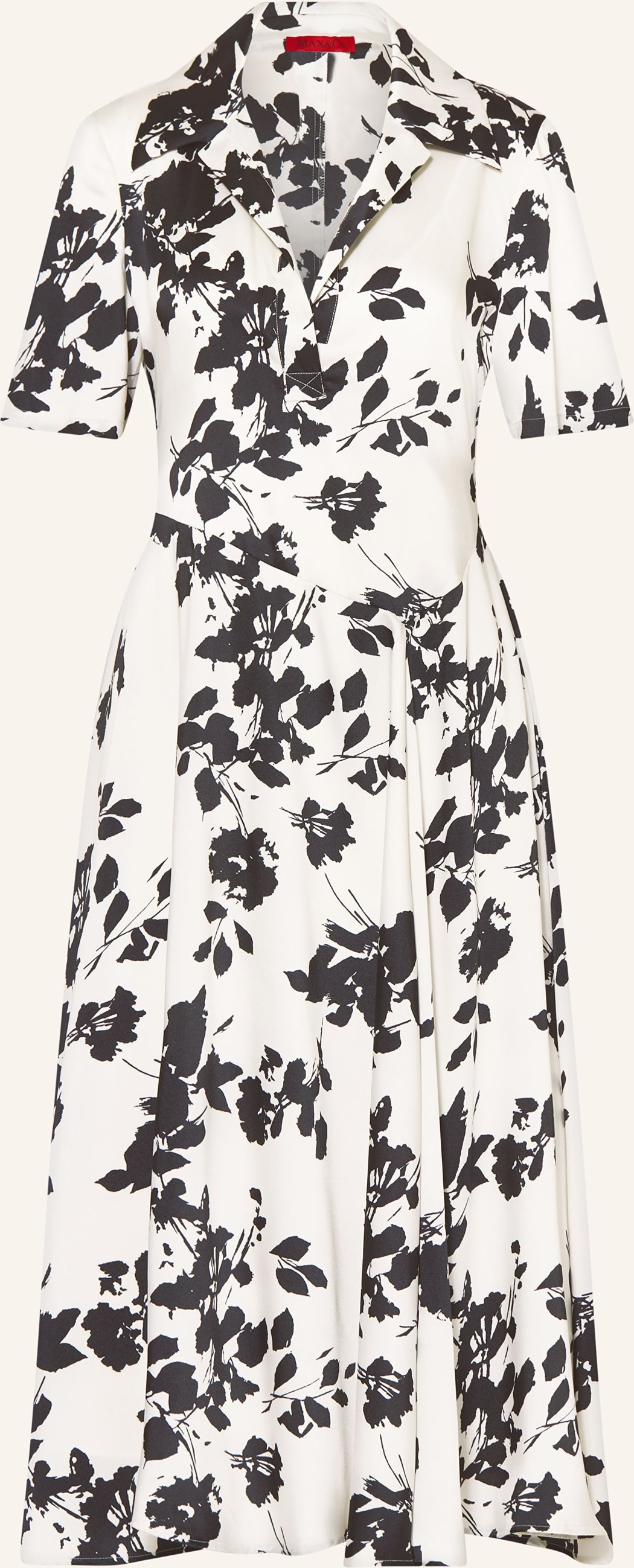 Max & Co. Satinkleid Balta weiss