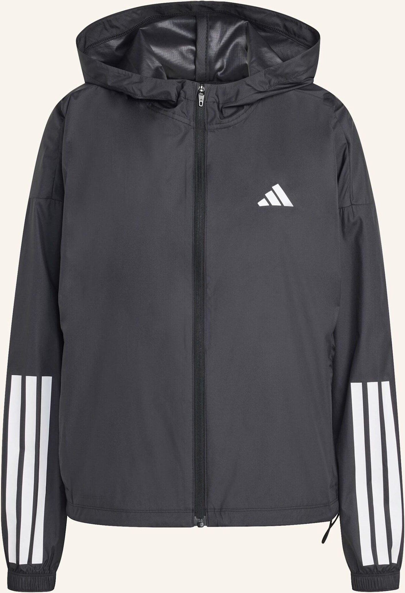 Thumbnail - Adidas Hyperglam 3-Streifen Windbreaker schwarz