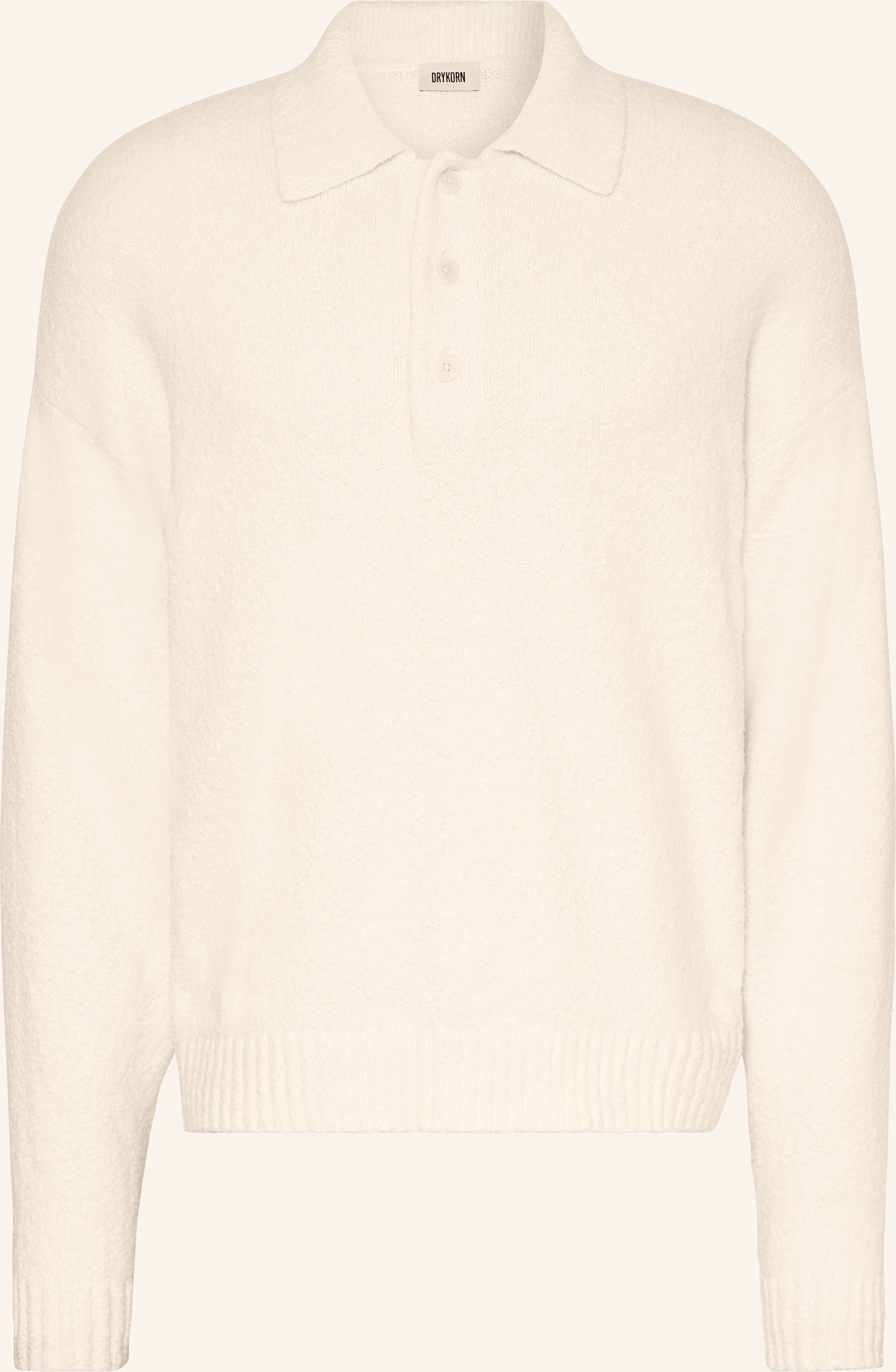 Drykorn Bouclé-Pullover Bekket weiss