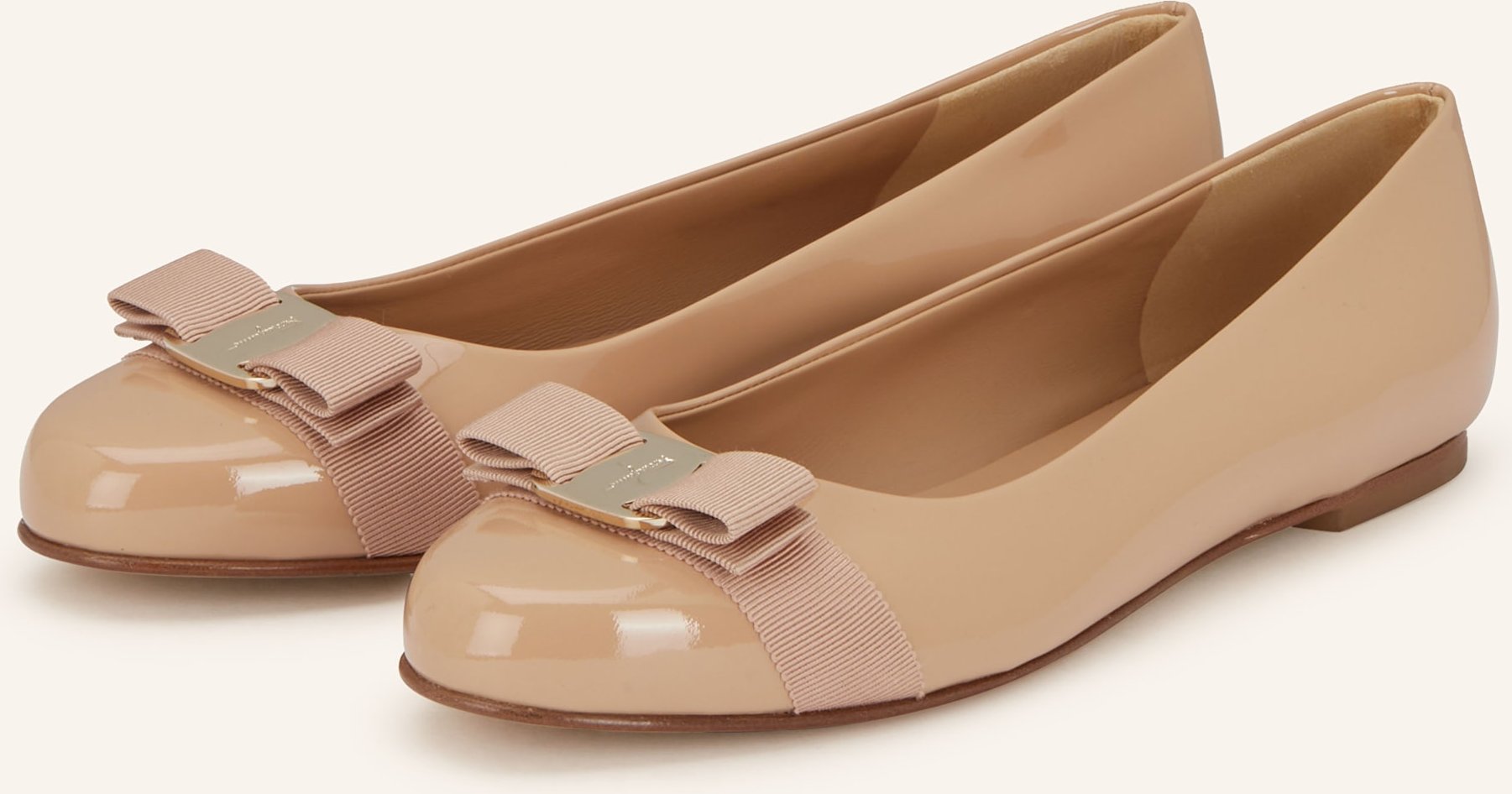 Ferragamo Lackballerinas Varina rosa