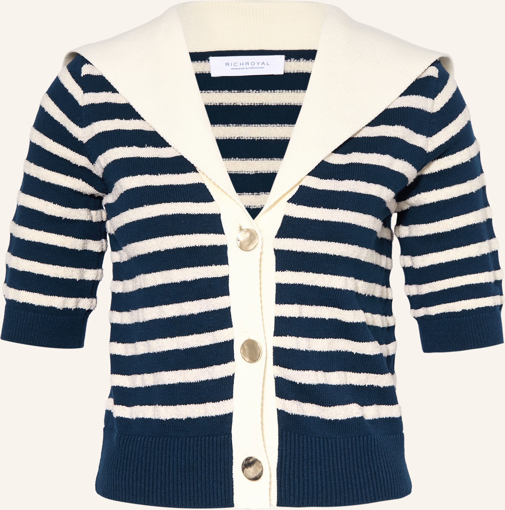 Rich & Royal Strickjacke blau