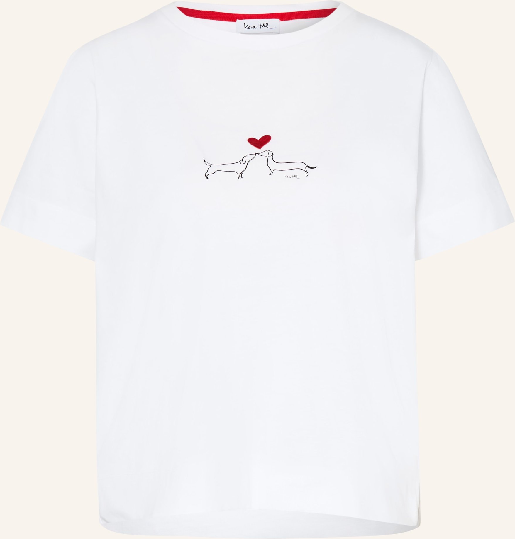 Kera Till T-Shirt Dackel weiss