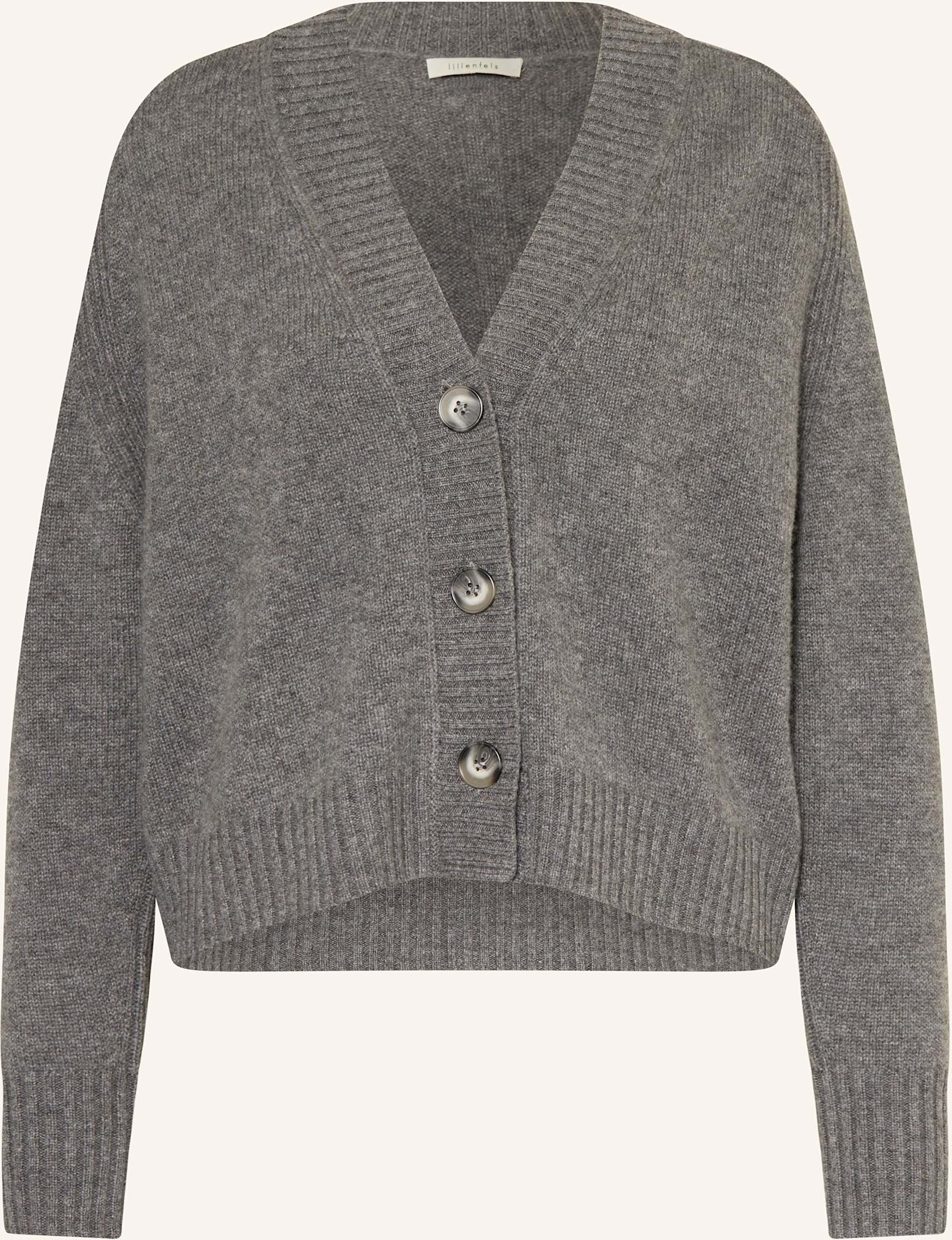 Lilienfels Strickjacke Aus Cashmere grau