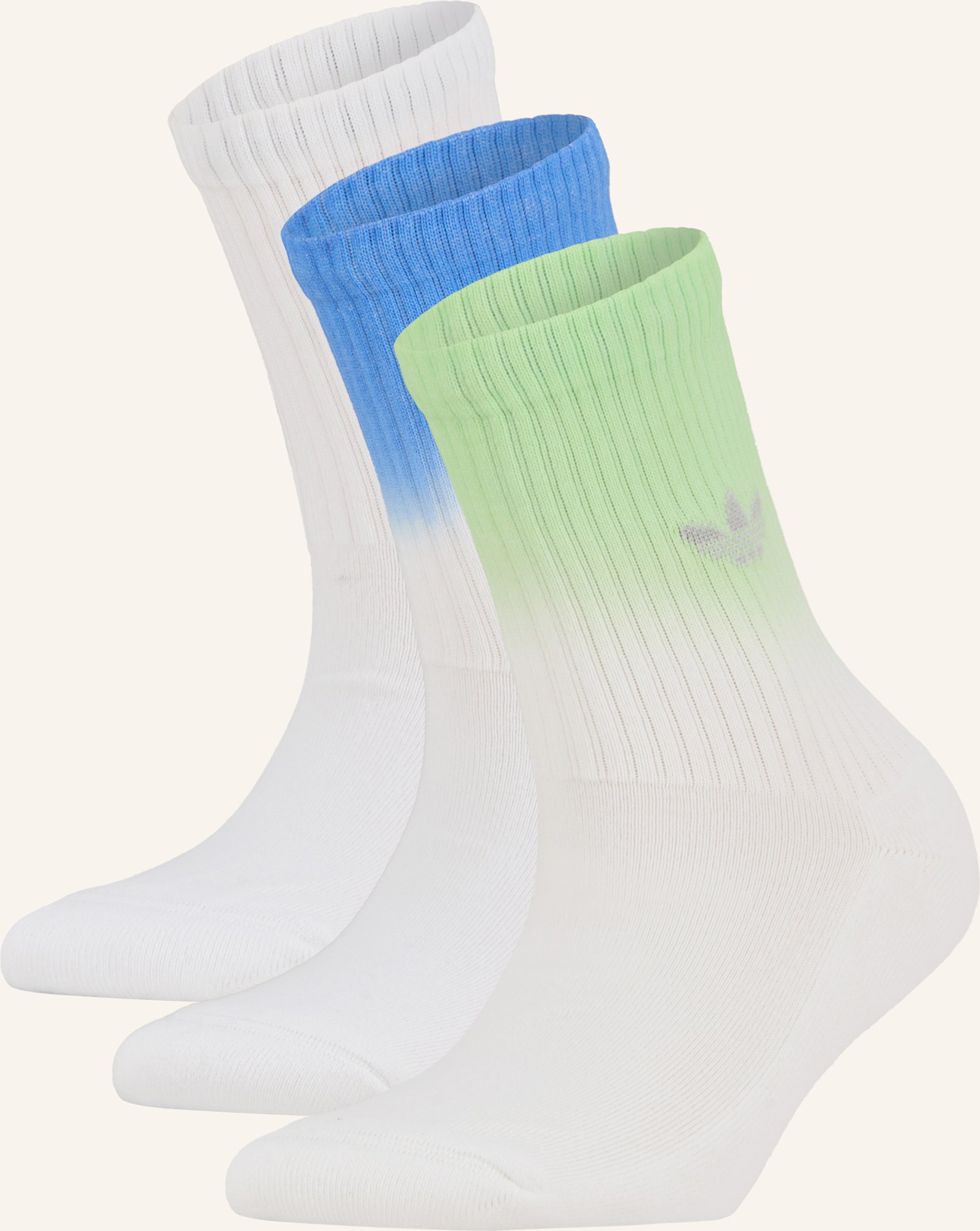 Adidas Originals 3er-Pack Socken Ombre Crew weiss