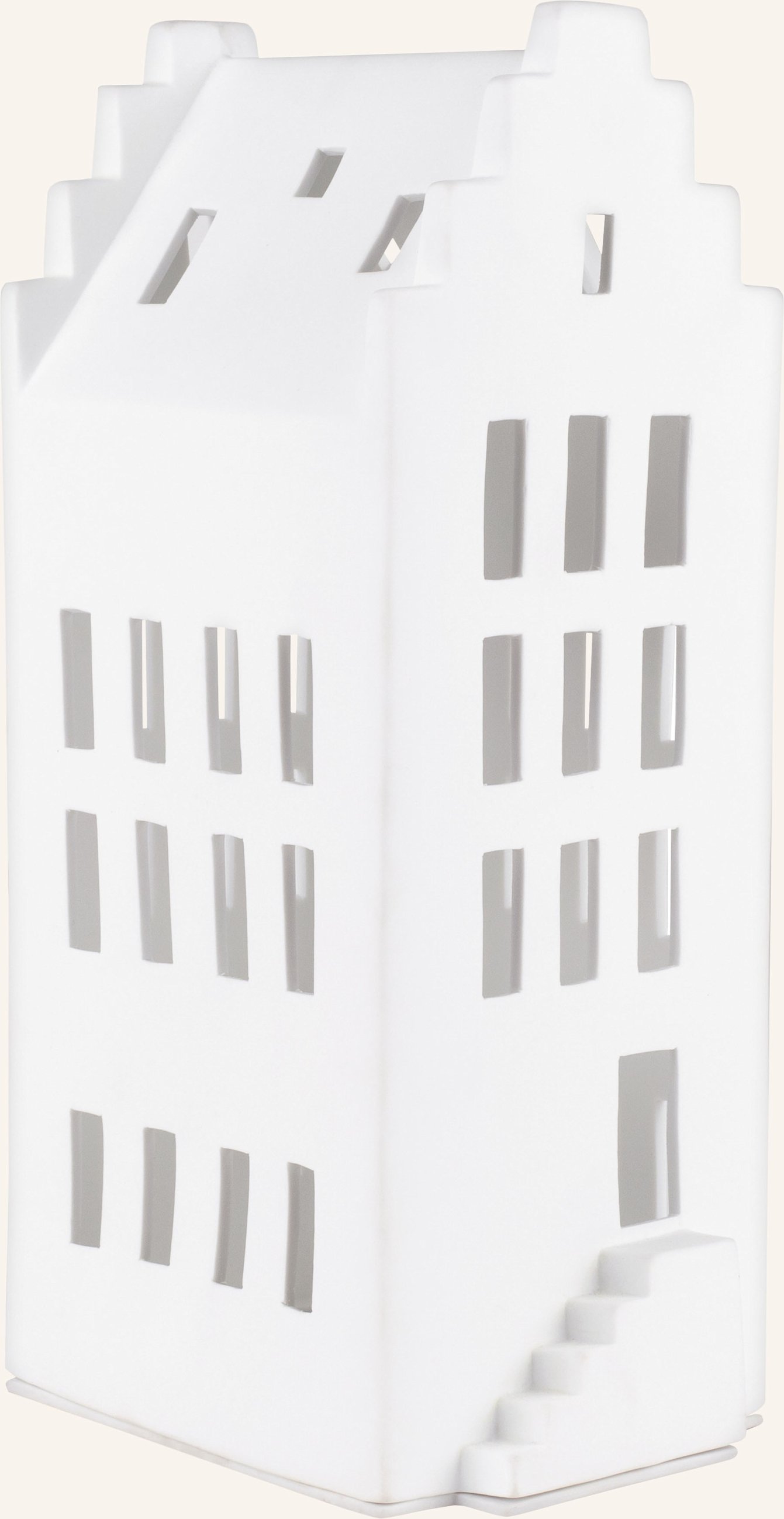 Thumbnail - Räder Dekofigur Lichthaus Giebeldach Large Mit Teelichthalter weiss