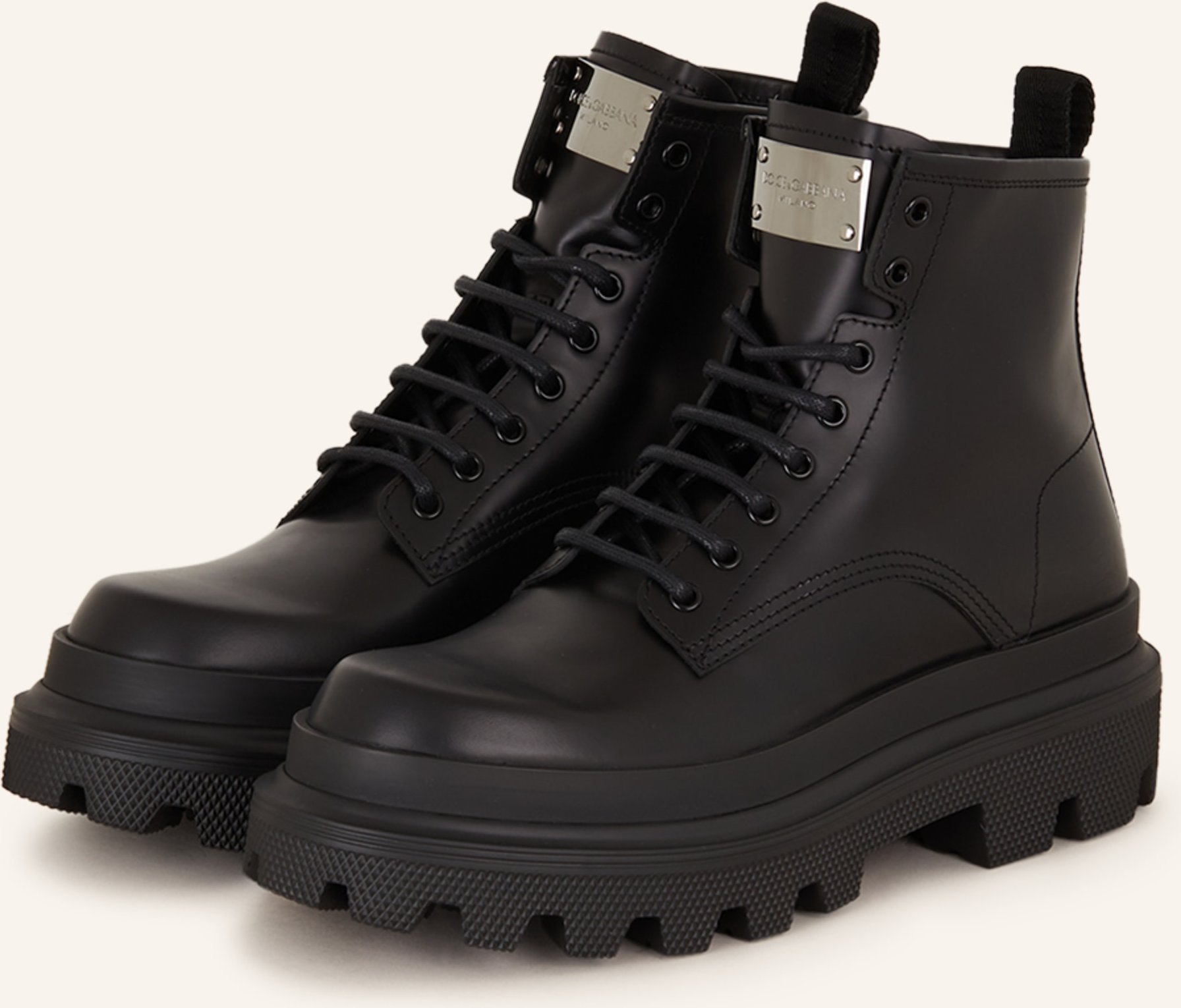 Dolce & Gabbana Schnürboots schwarz