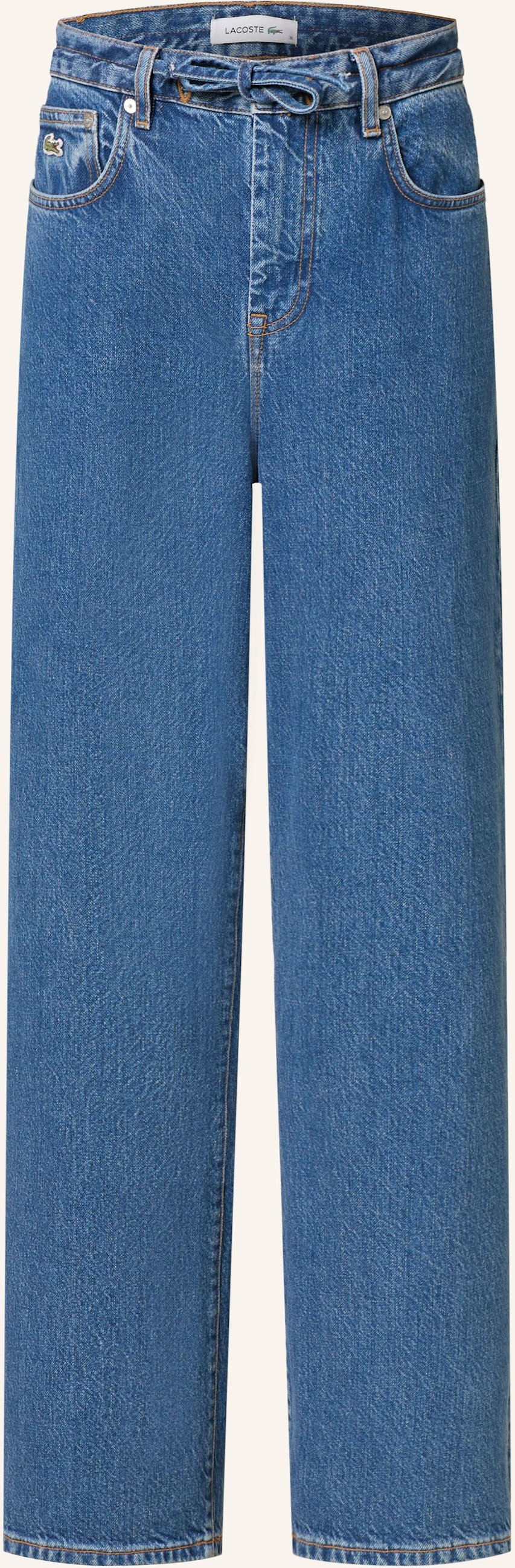 Lacoste Wide Leg Jeans blau