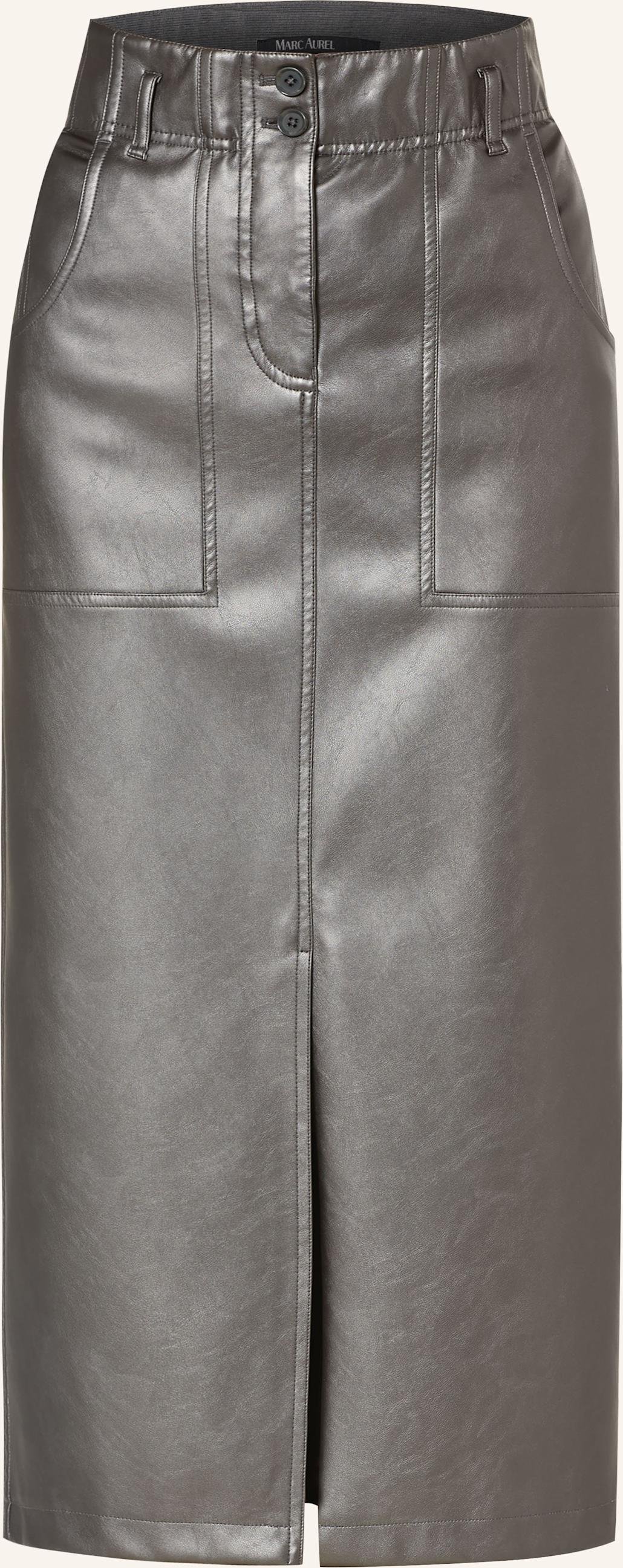 Marc Aurel Rock In Lederoptik silber