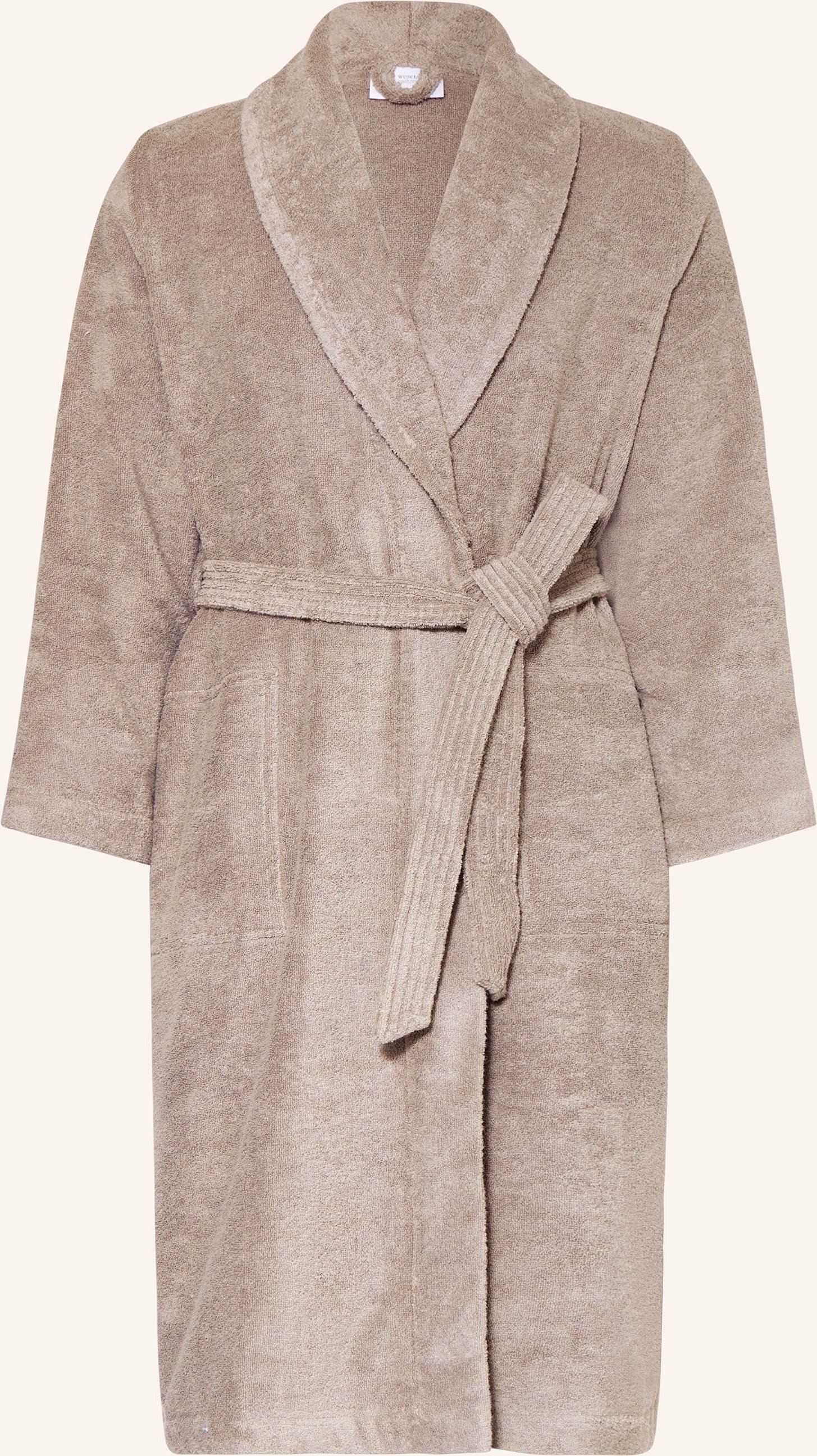 Weseta Switzerland Damen-Bademantel grau