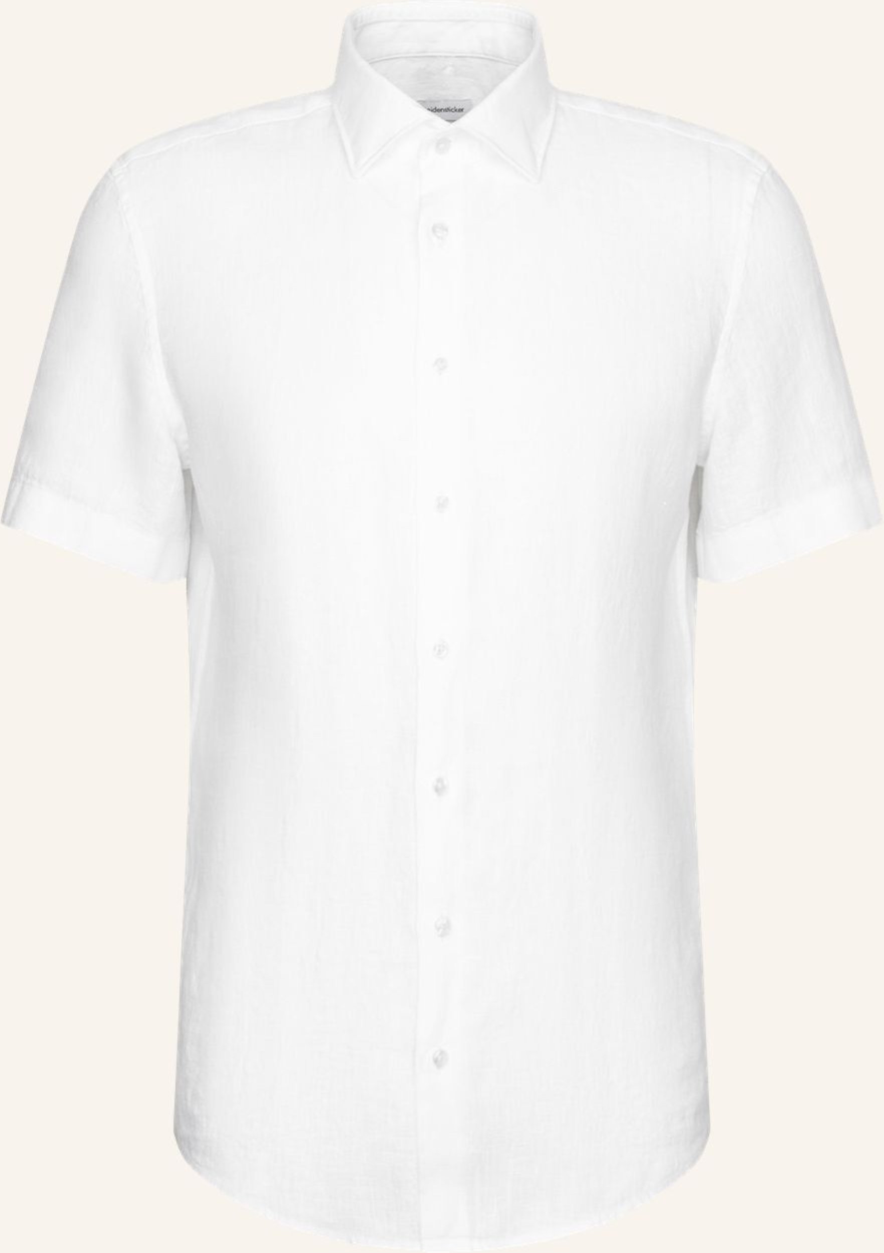 Seidensticker Leinenhemd Shaped Fit weiss