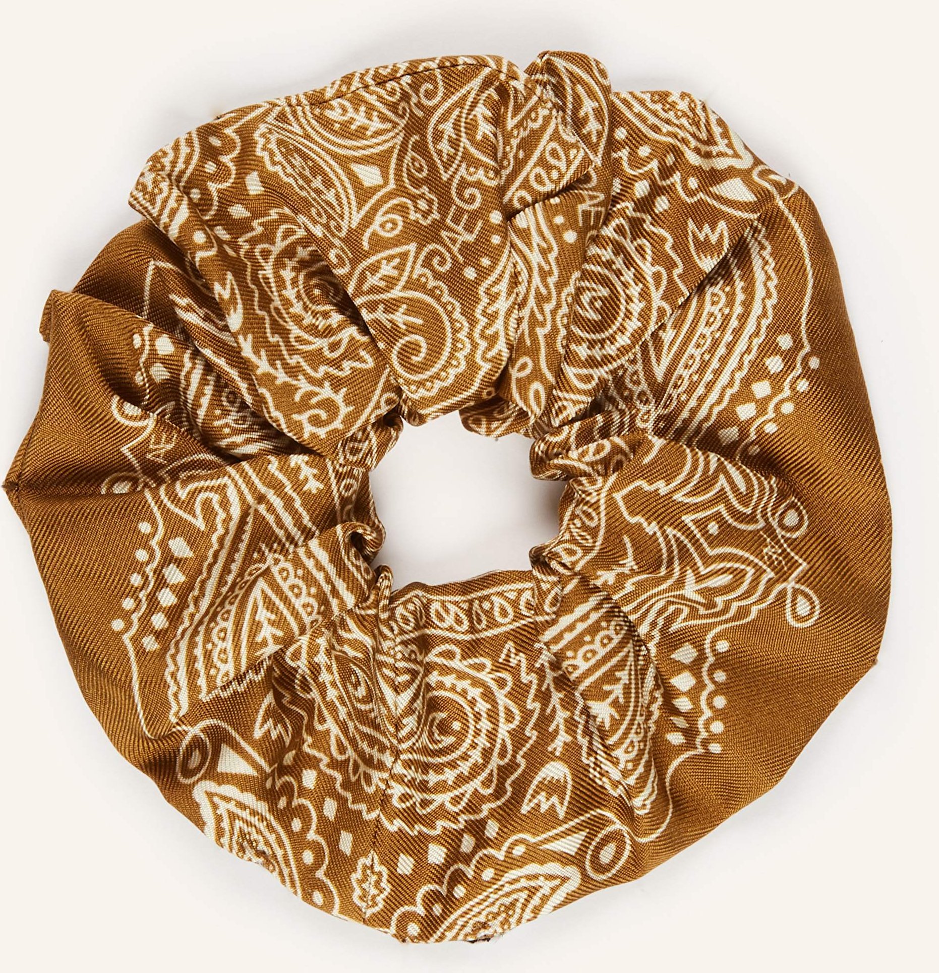 Aeneis Haargummi Aus Seide braun