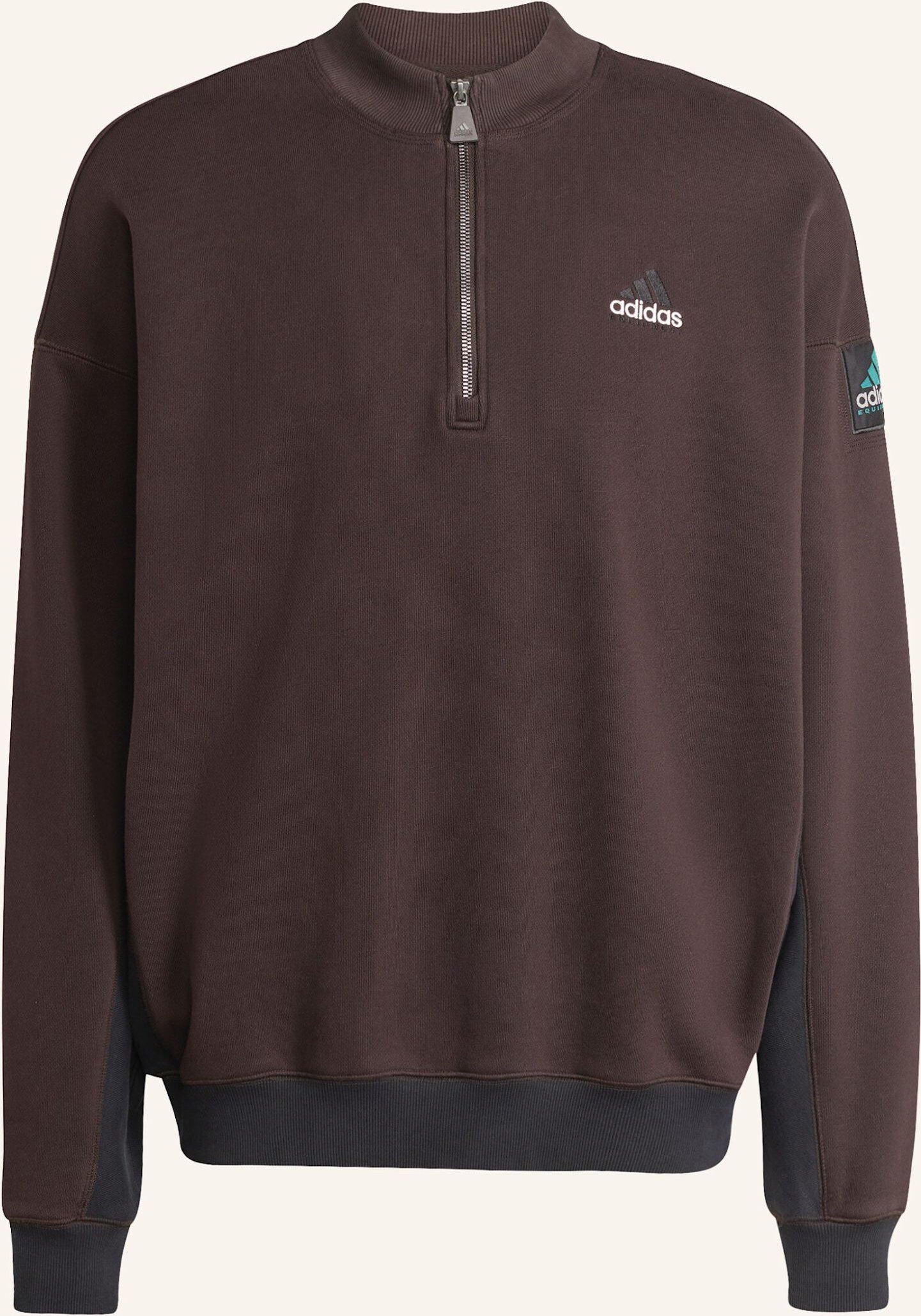 Adidas Originals Adidas Equipment Blocked Half-Zip Pullover braun