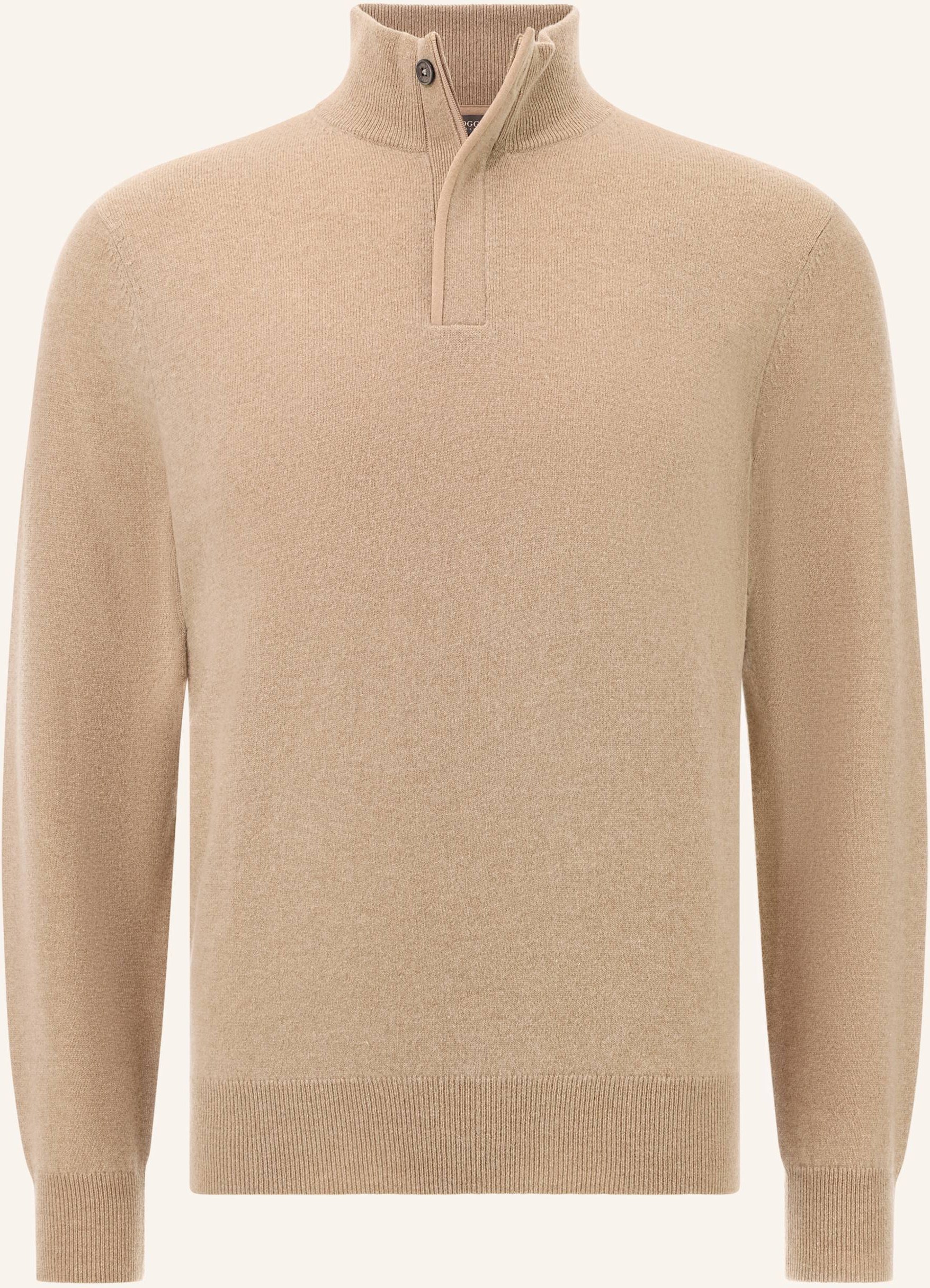 Boggi Milano Rollkragenpullover Aus Cashmere beige