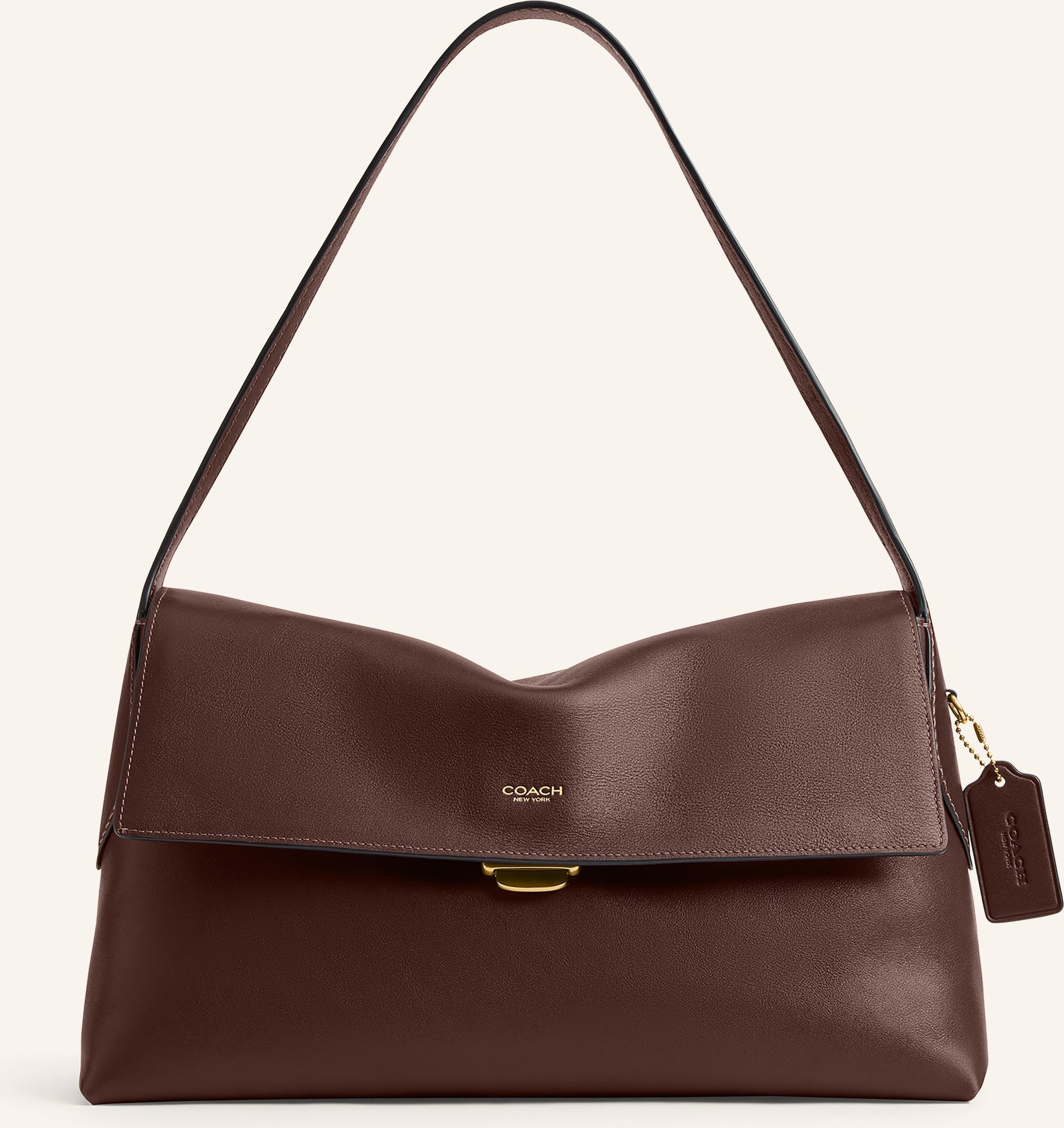 Coach Schultertasche braun