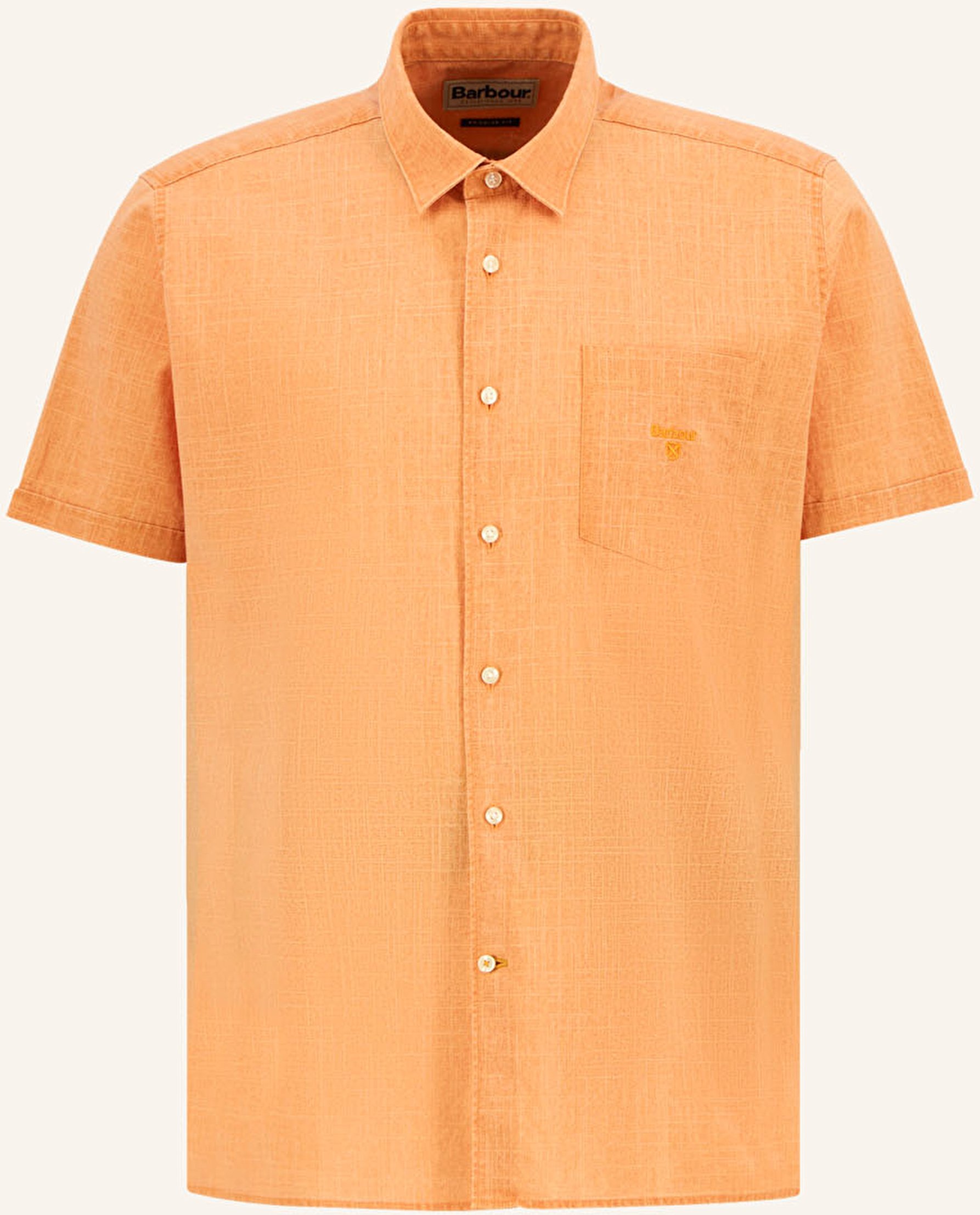 Barbour Kurzarm-Hemd Regular Fit orange