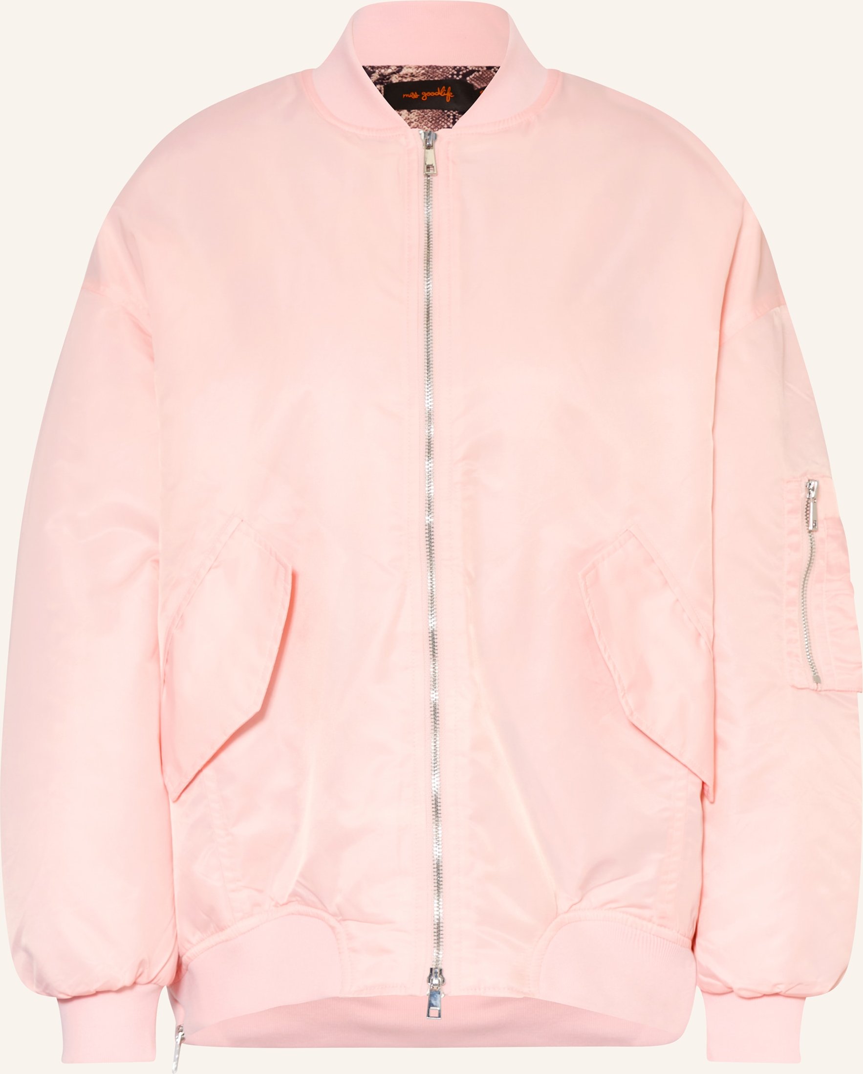 Miss Goodlife Oversized-Blouson rosa