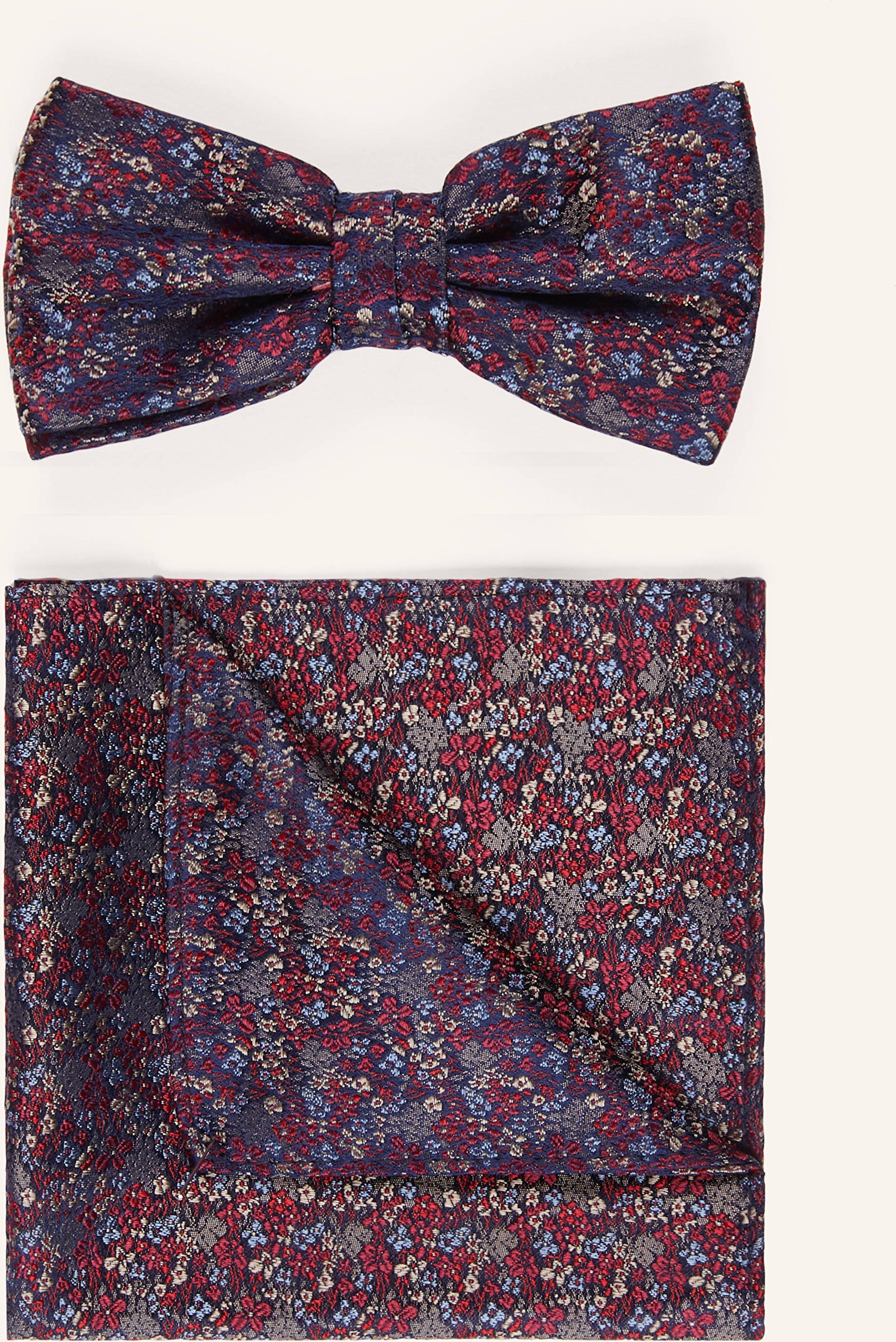 Paul Set: Fliege Und Einstecktuch rot