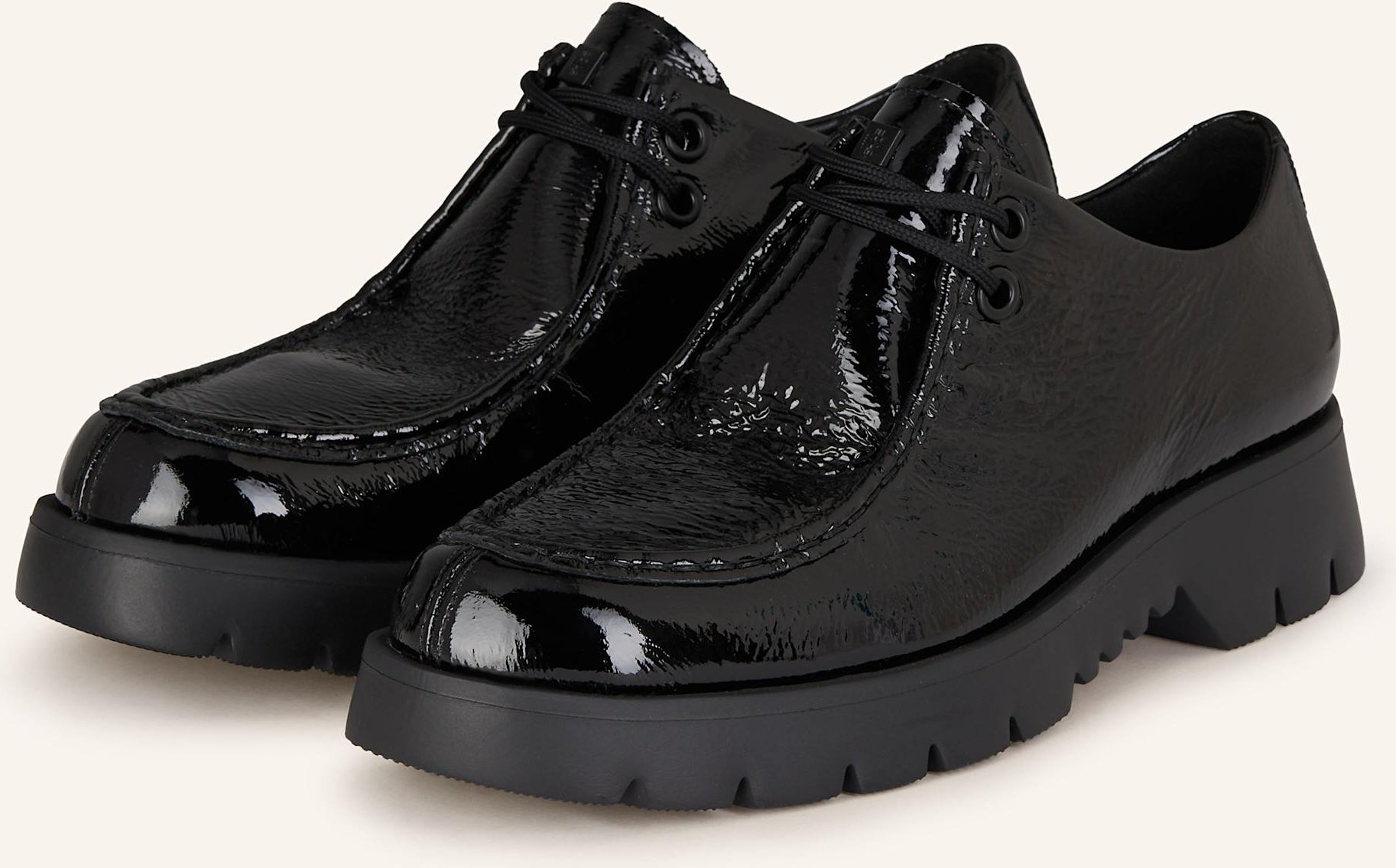 Högl Lack-Schnürer schwarz