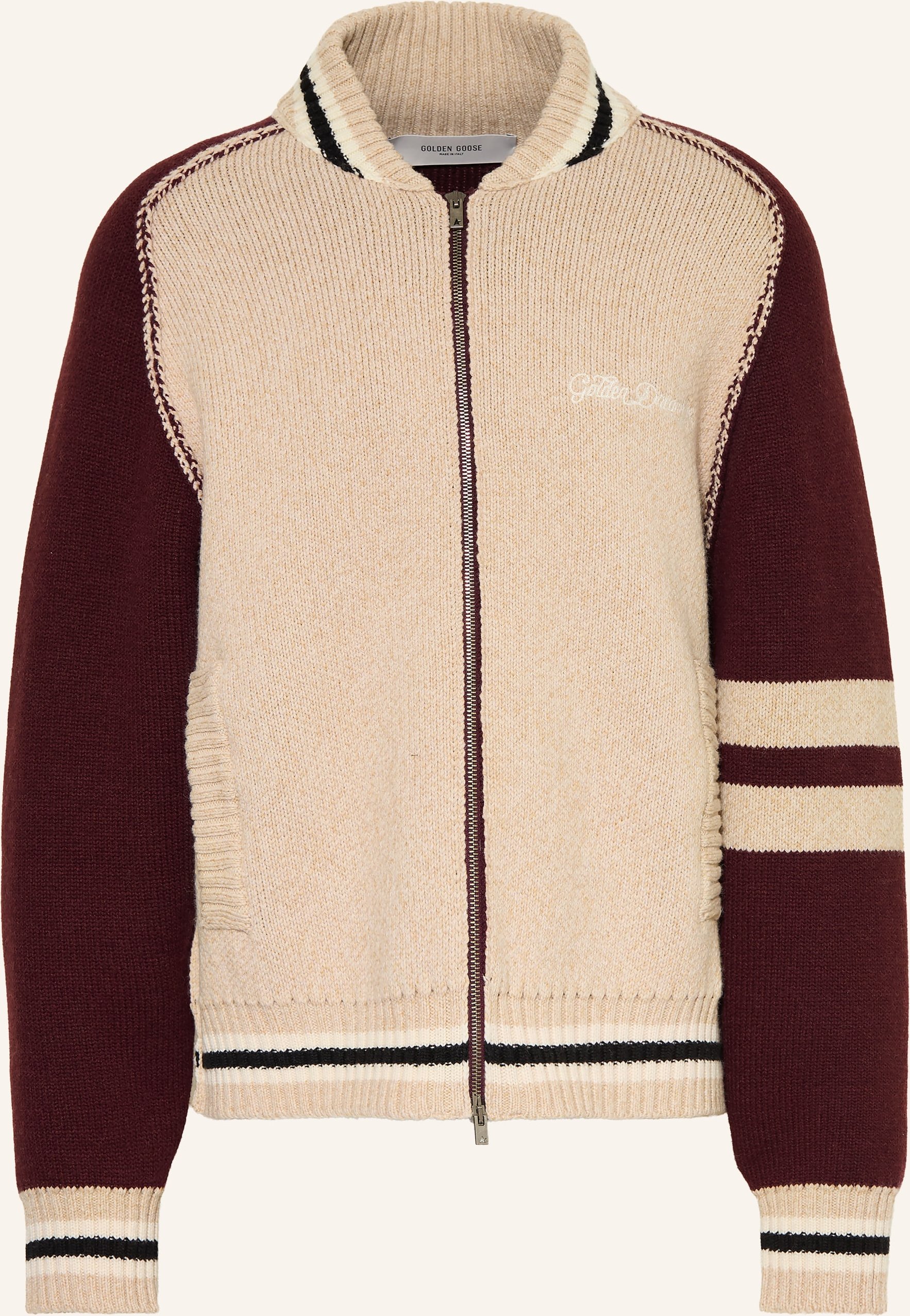 Golden Goose College-Jacke Journey beige