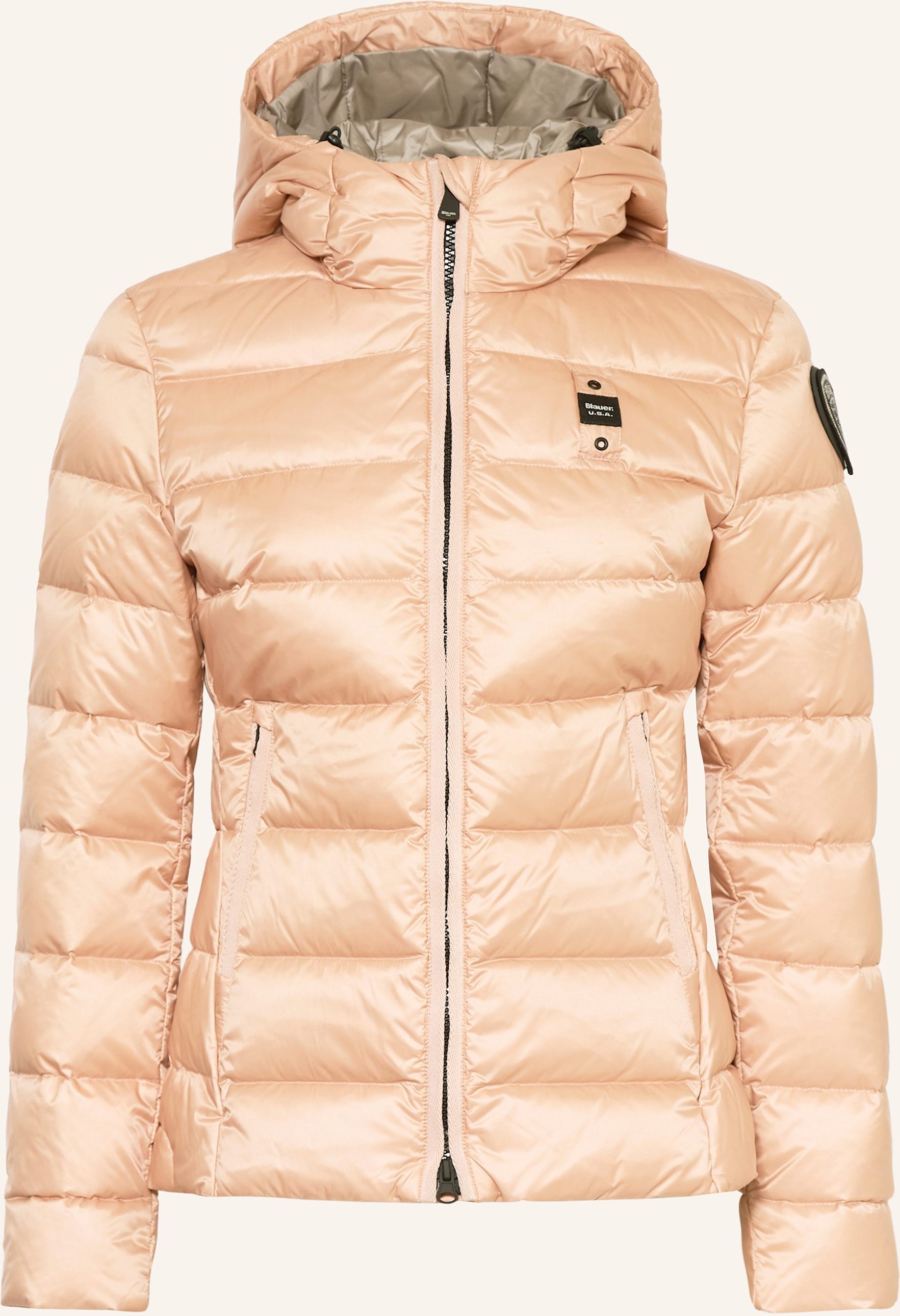 Thumbnail - Blauer Daunenjacke rosa