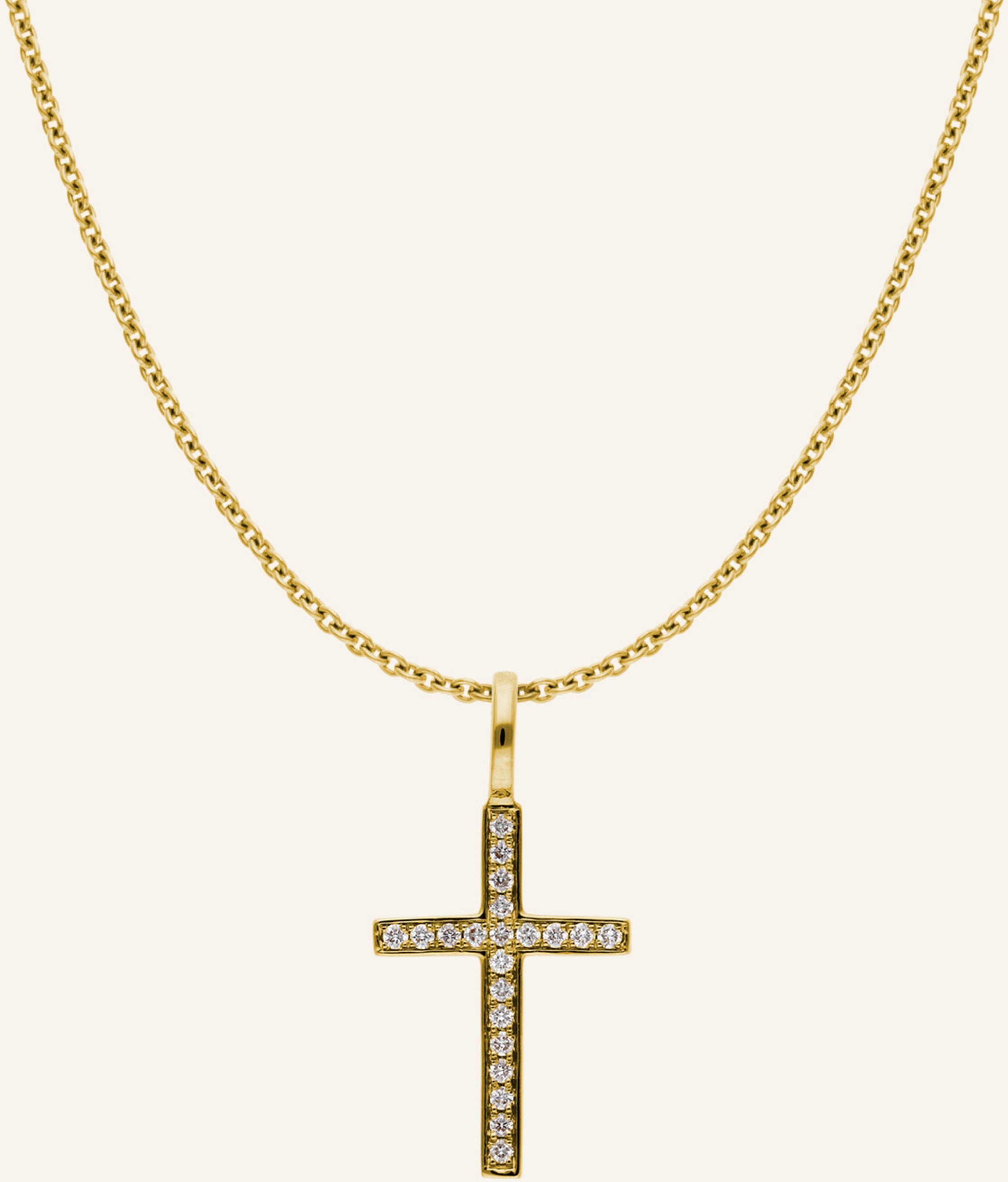 Cada Kette Small Turin Cross gold