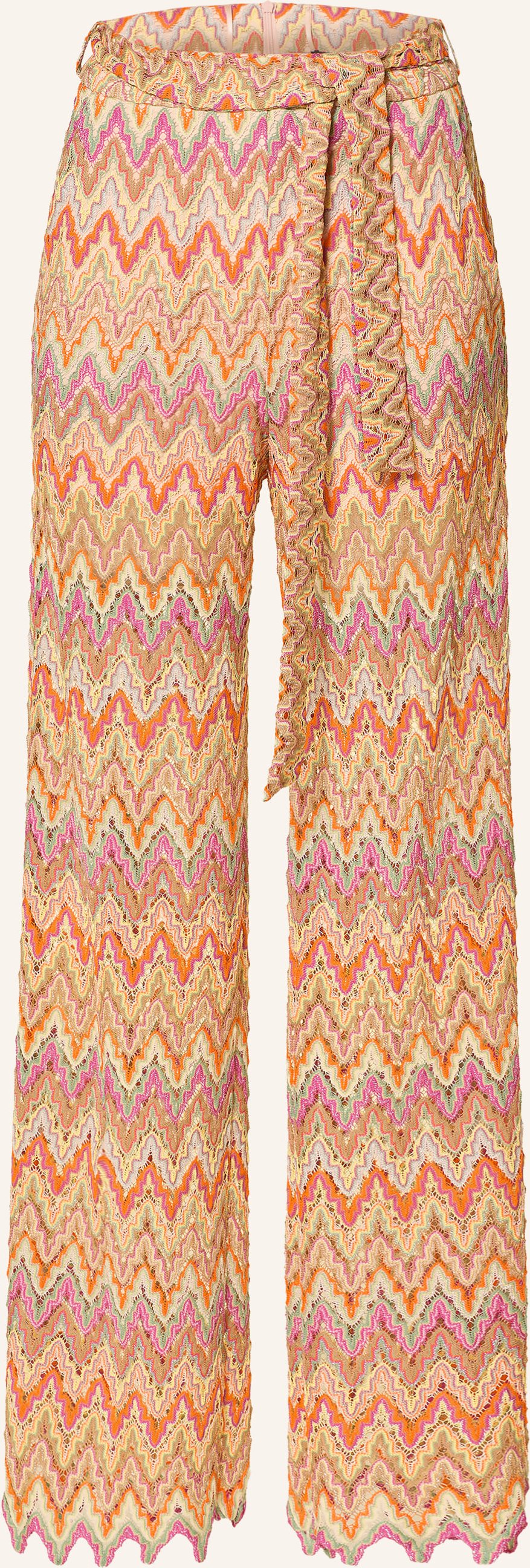 Ana Alcazar Marlenehose Mit Glitzergarn orange