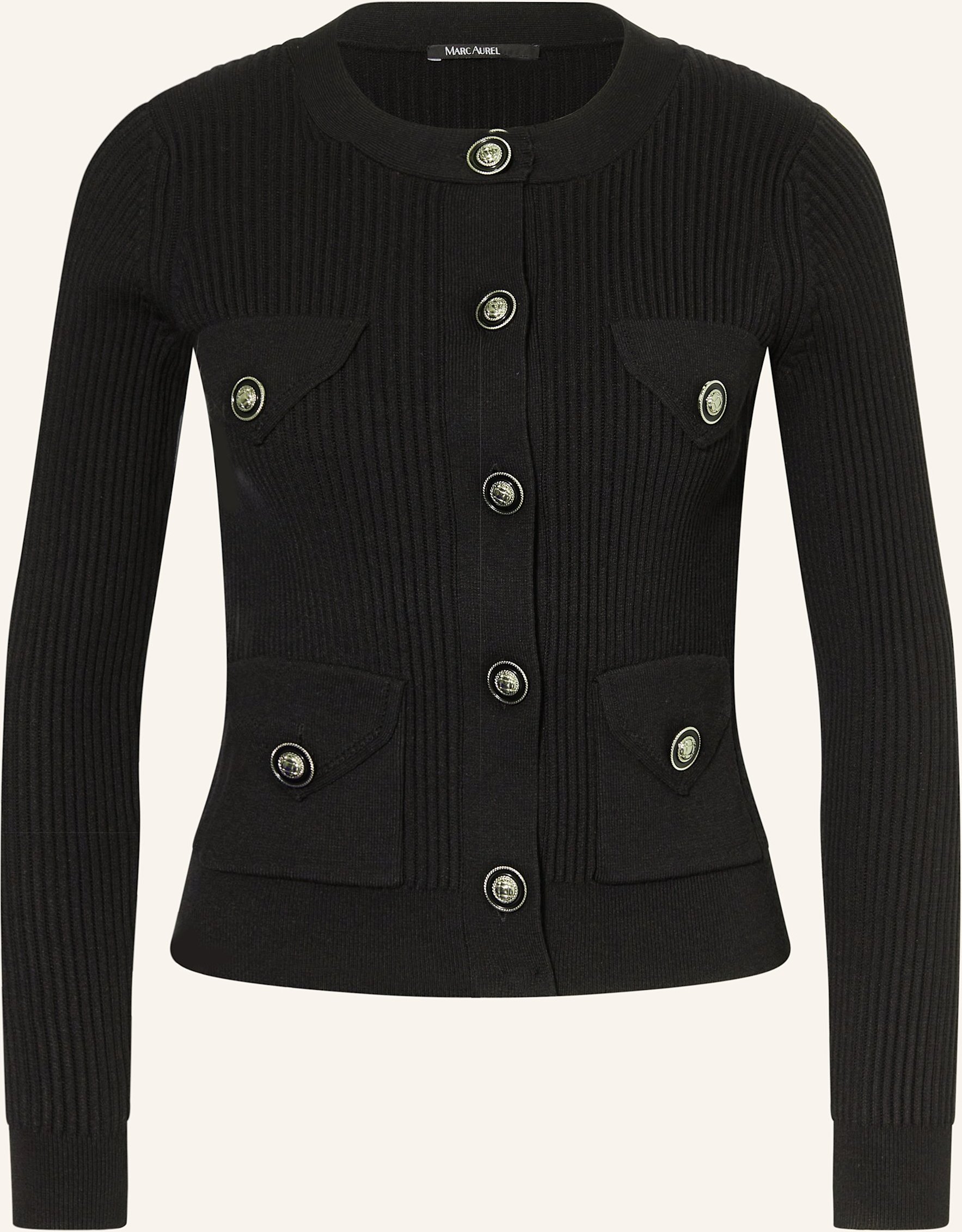 Marc Aurel Strickjacke schwarz