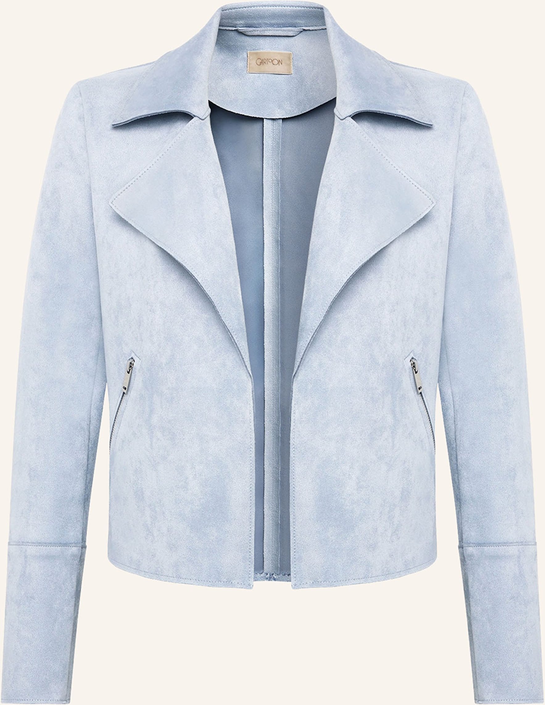 Cartoon Jacke In Lederoptik blau