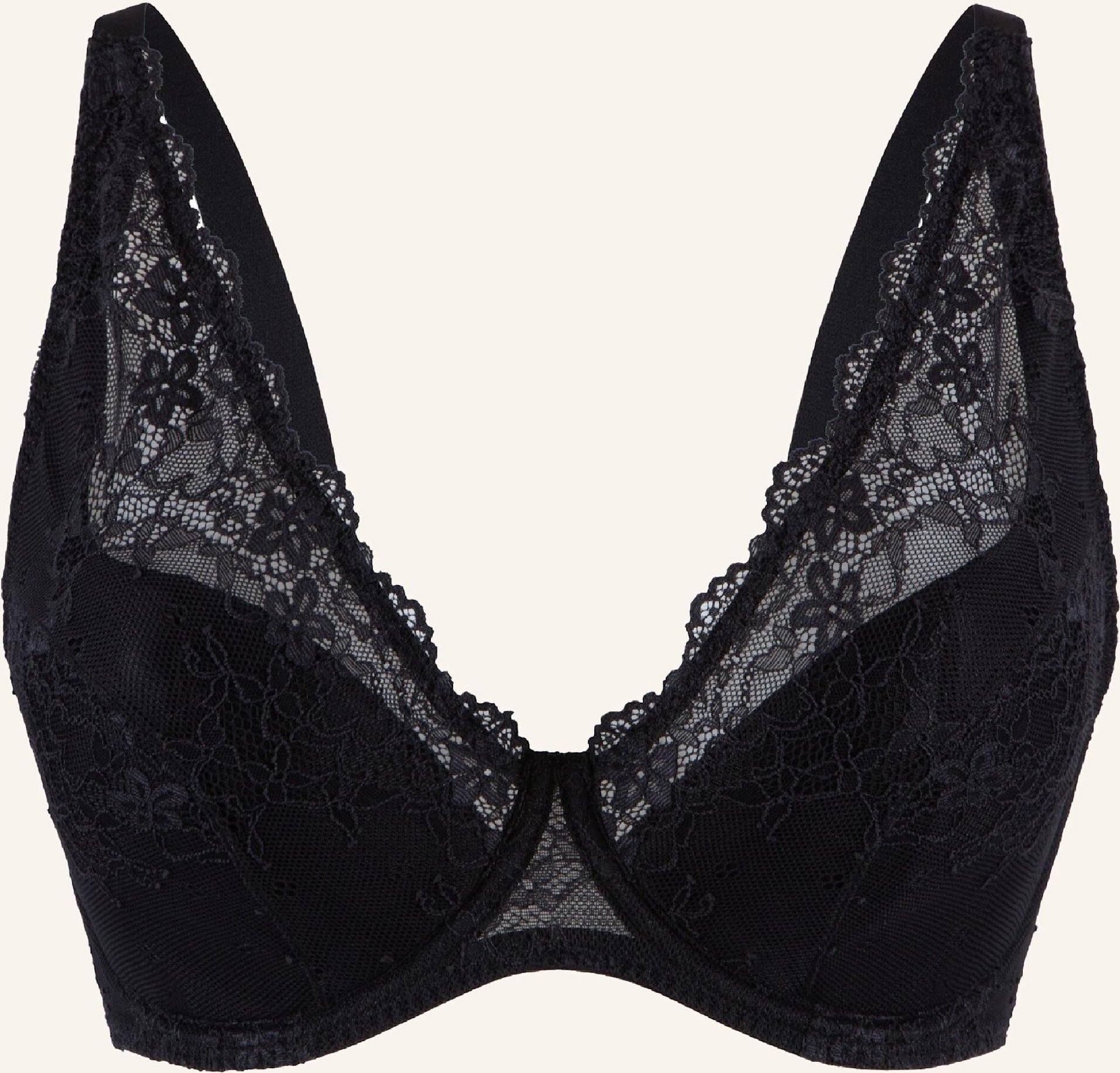 Lingadore Triangel Plunge Bh schwarz