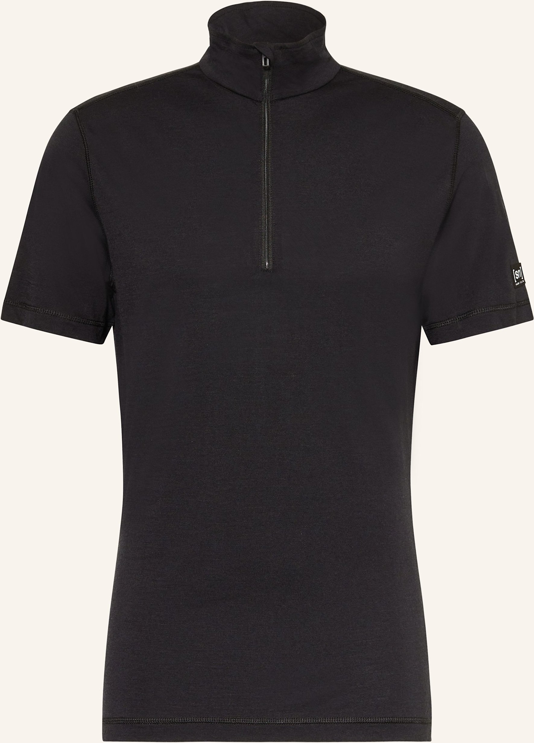 Super.Natural Funktions-Poloshirt tundra175 Mit Merinowolle schwarz