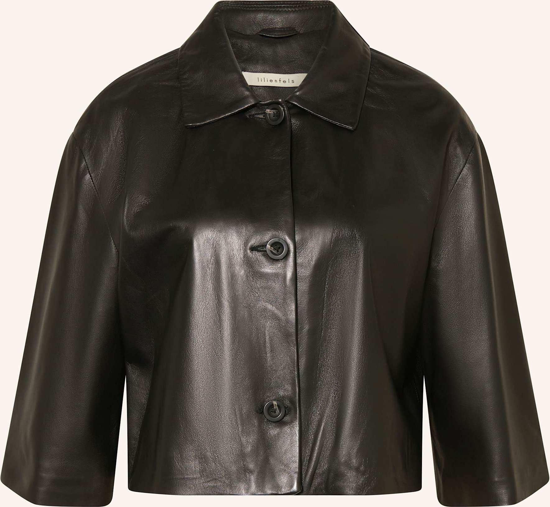 Thumbnail - Lilienfels Lederjacke Mit 3/4-Arm schwarz