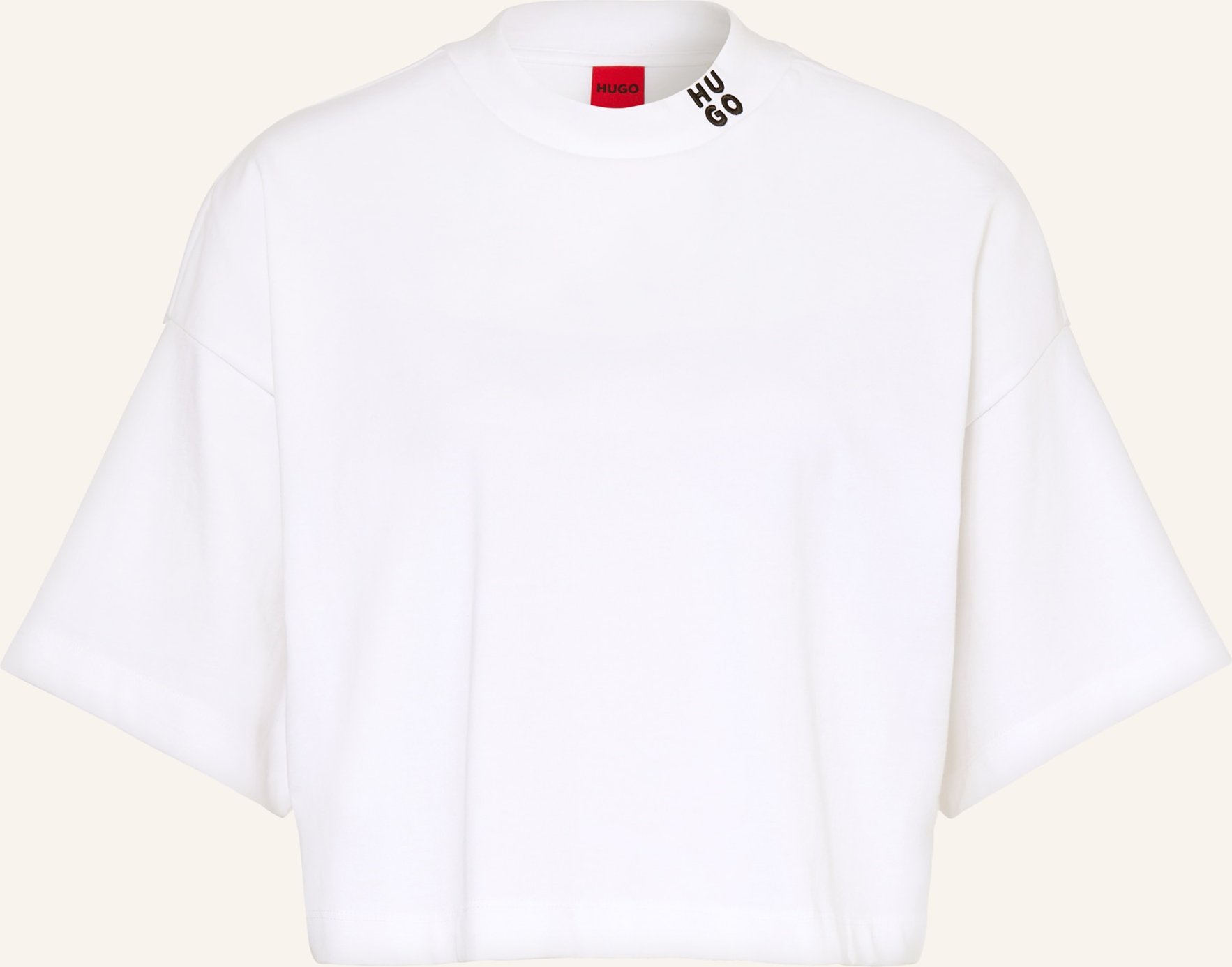 Hugo Cropped-Shirt Damelody weiss