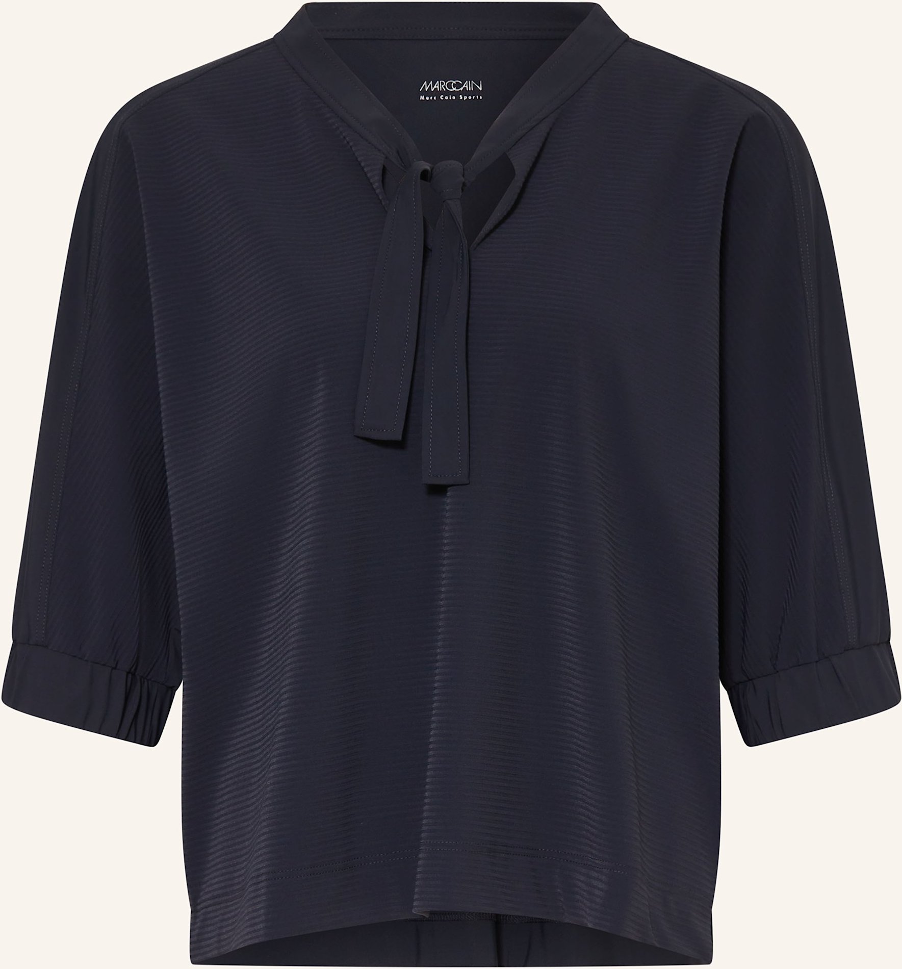 Marc Cain Blusenshirt Mit Schluppe Und 3/4-Arm blau