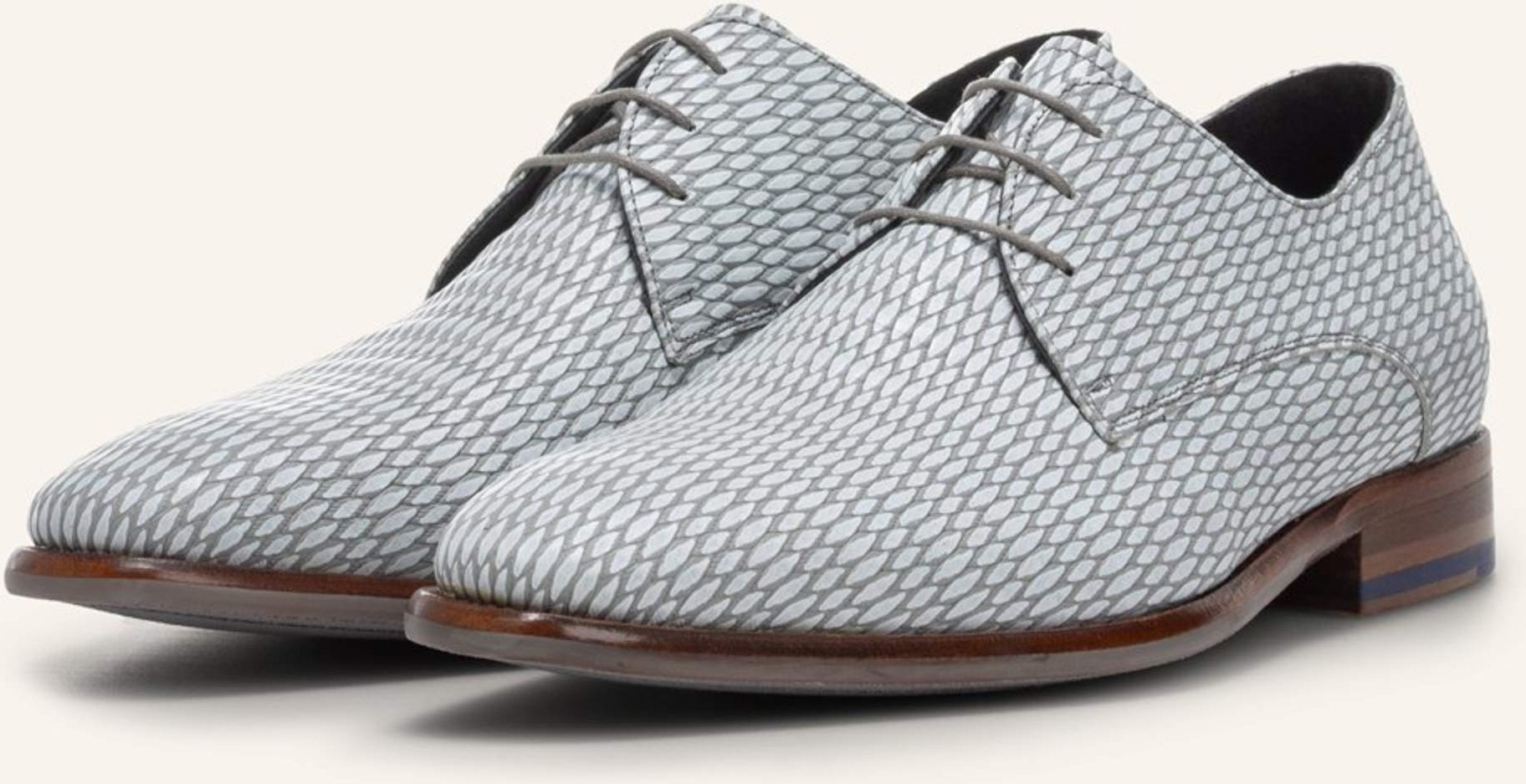 Floris Van Bommel Schnürschuh De Netter 12 grau