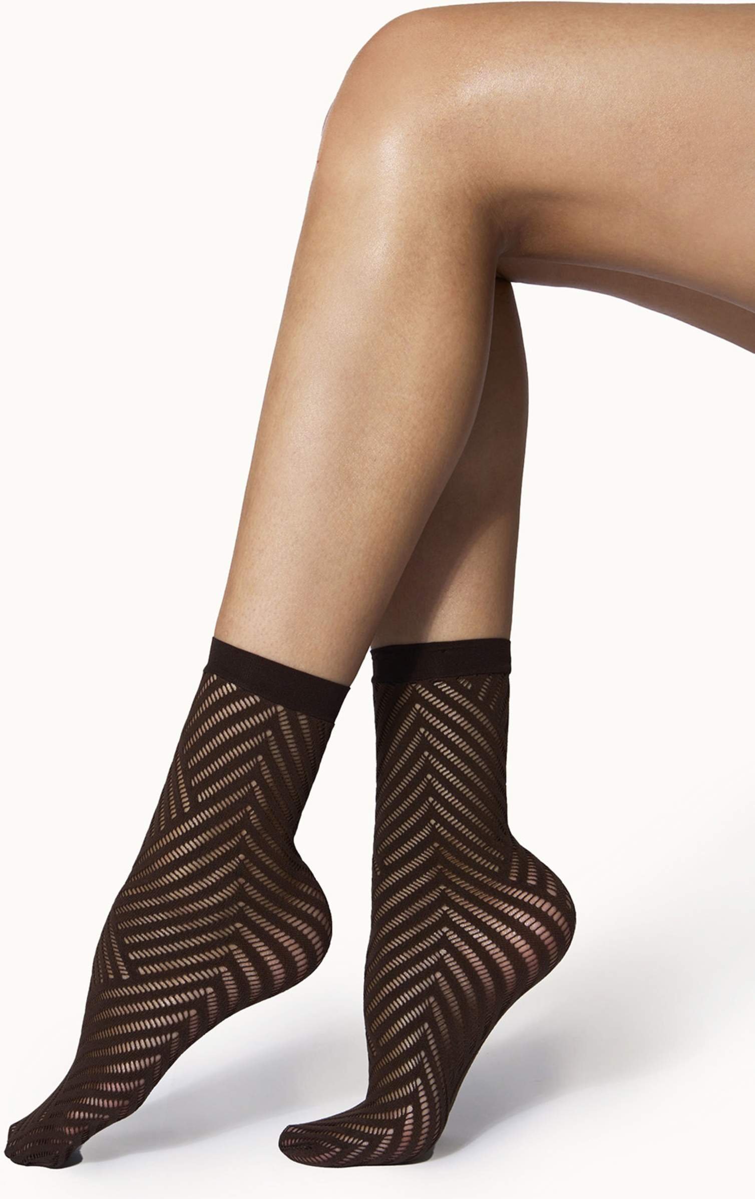 Wolford Socken Net Socks braun