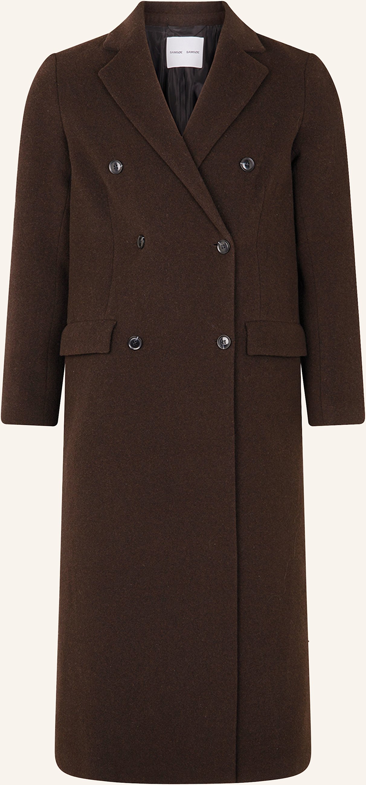 Samsøe Samsøe Wollmantel Falcon braun