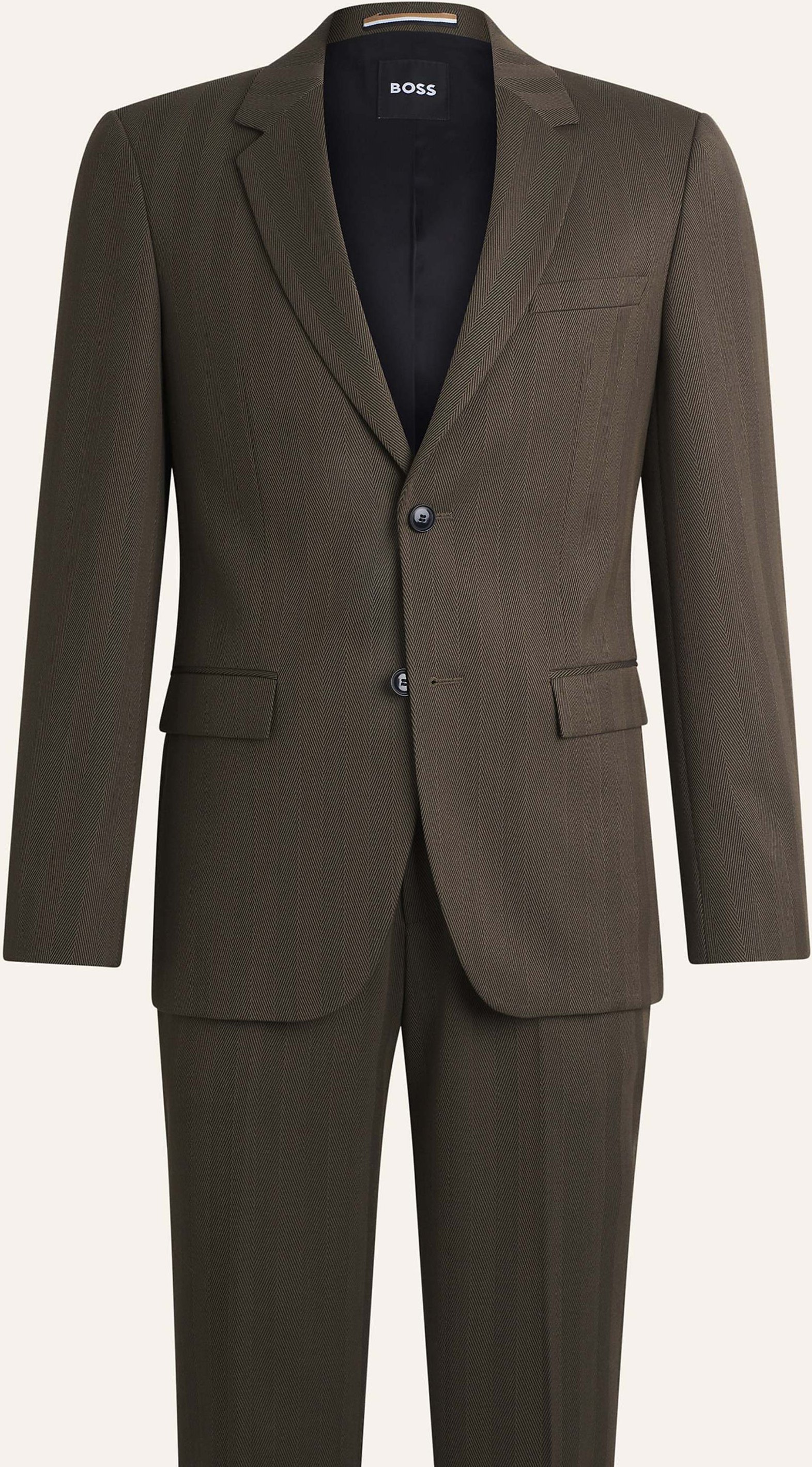 Boss Business Anzug H-Houston-2pcs-252 Slim Fit braun
