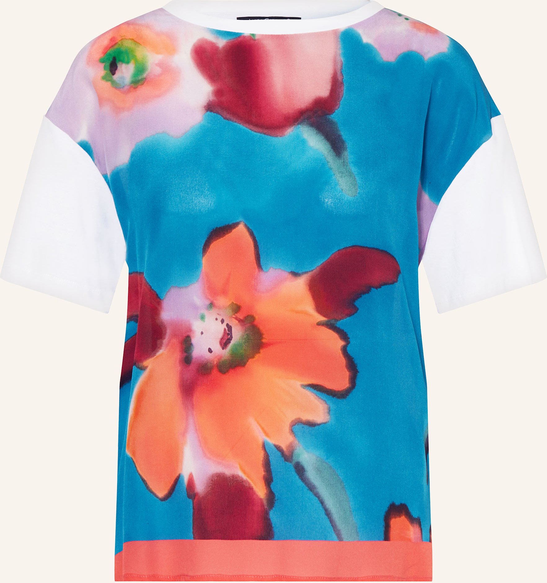 Luisa Cerano T-Shirt Aus Seide blau