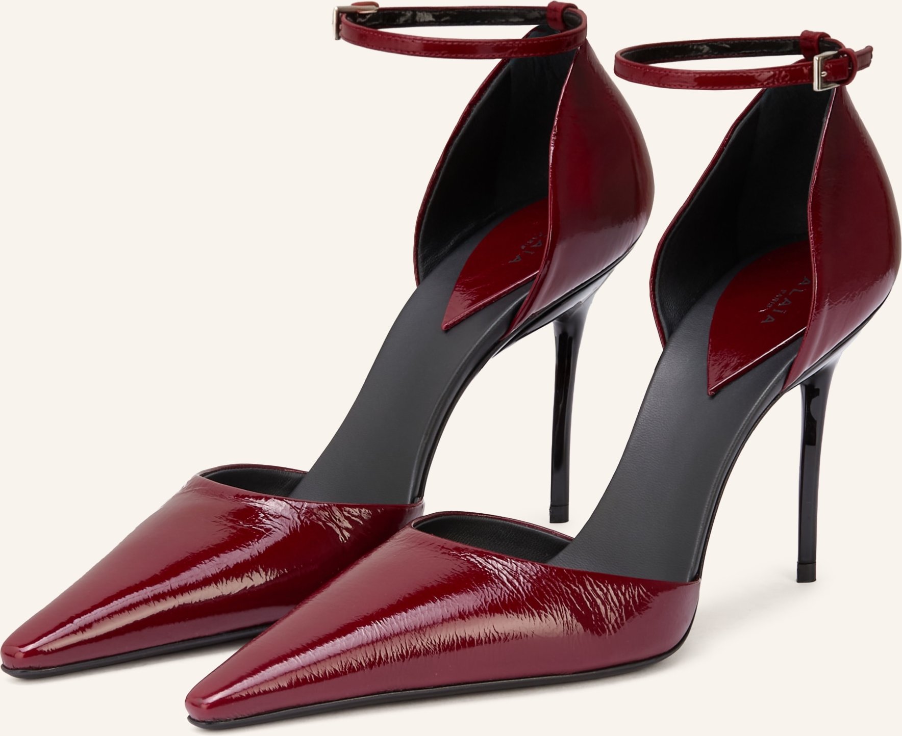 Alaïa Lack-Pumps D'orsay rot