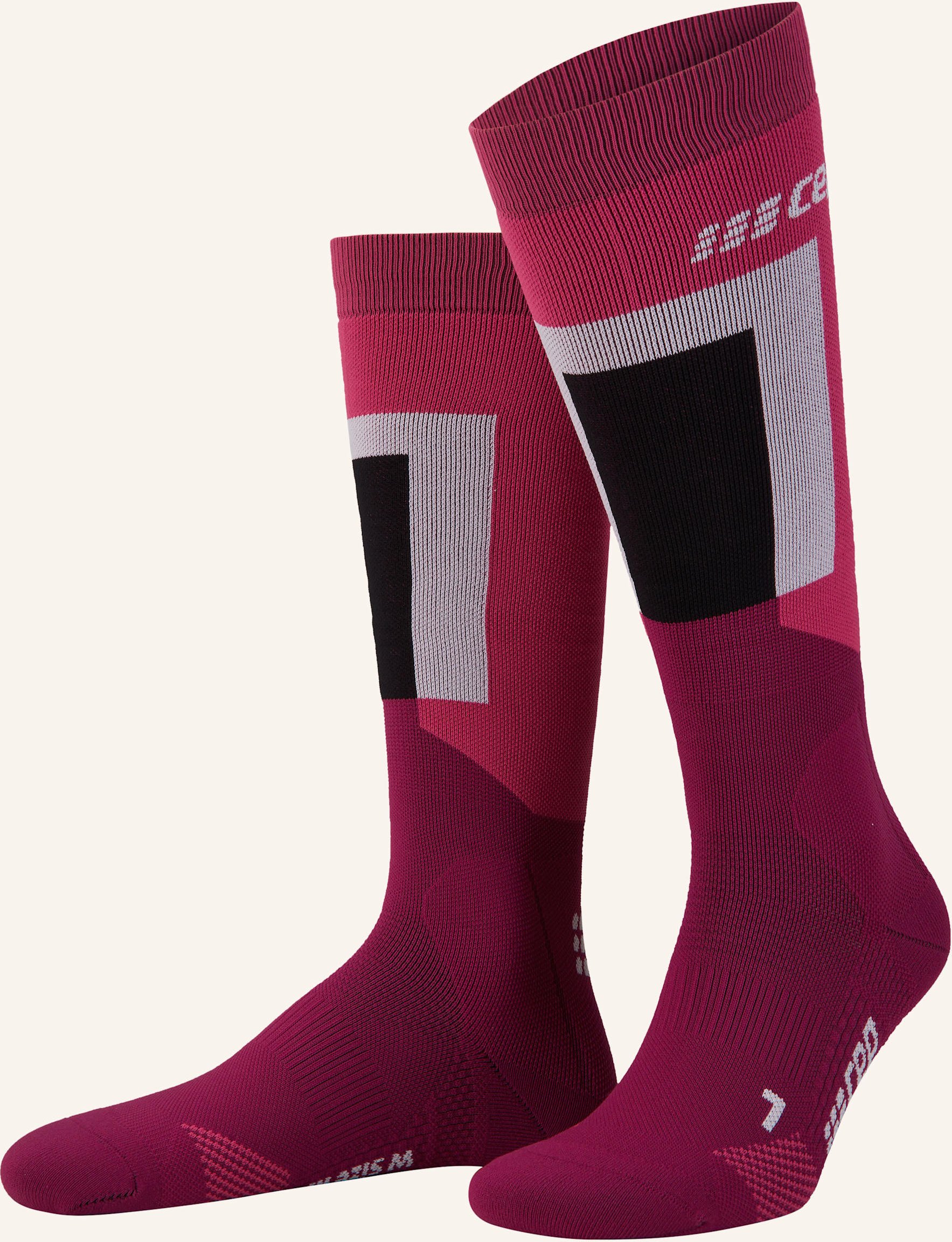 Thumbnail - Cep Skisocken Thermo Compression pink