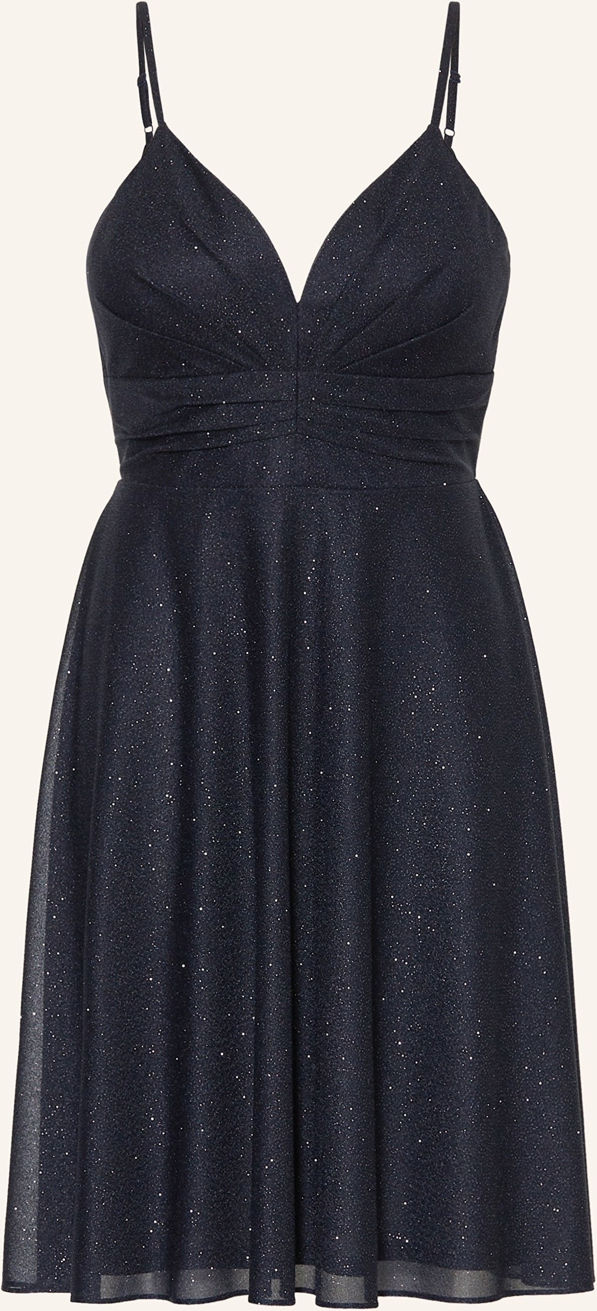 Vm Vera Mont Cocktailkleid Mit Glitzergarn blau