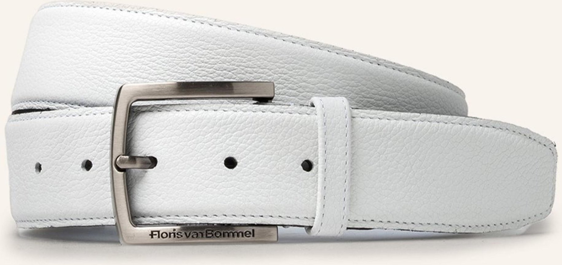 Floris Van Bommel Gürtel De Belter 63 weiss
