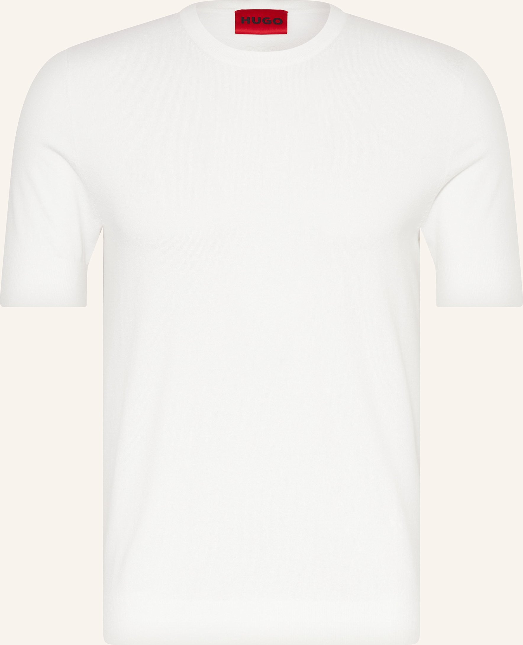 Hugo Strickshirt San Carl weiss