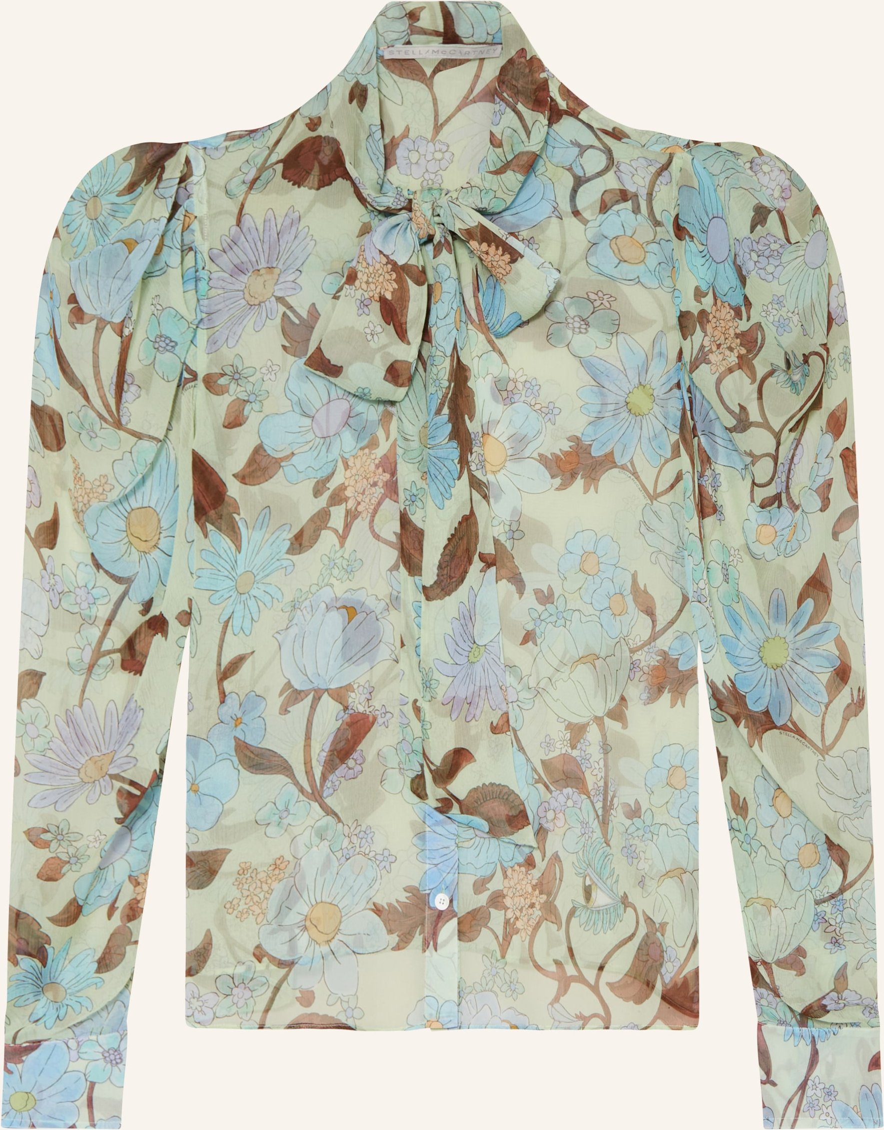 Stella Mccartney Schluppenbluse Aus Seide gruen